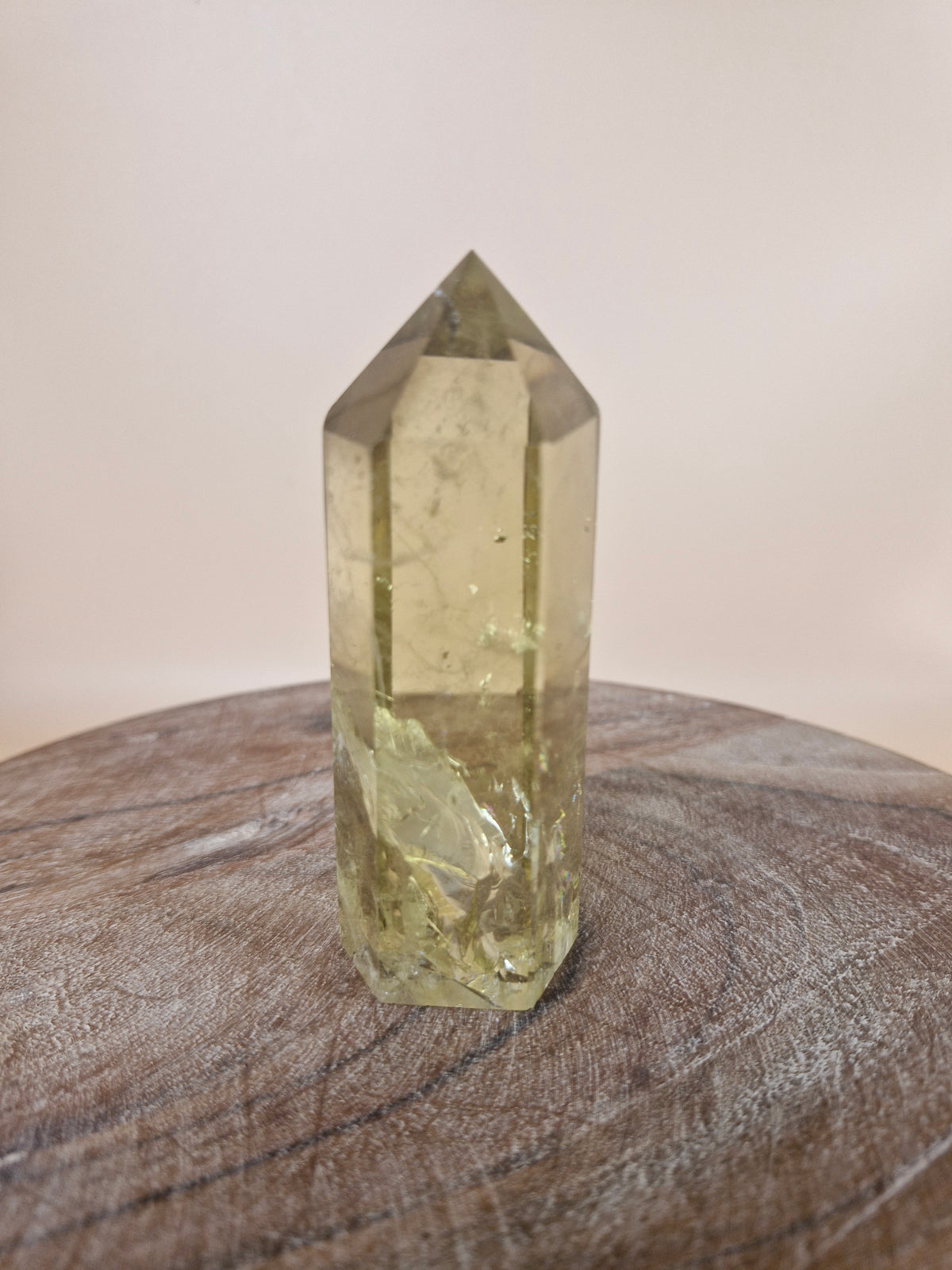 Natural Citrine with Blue Ghost Tower (code C3)