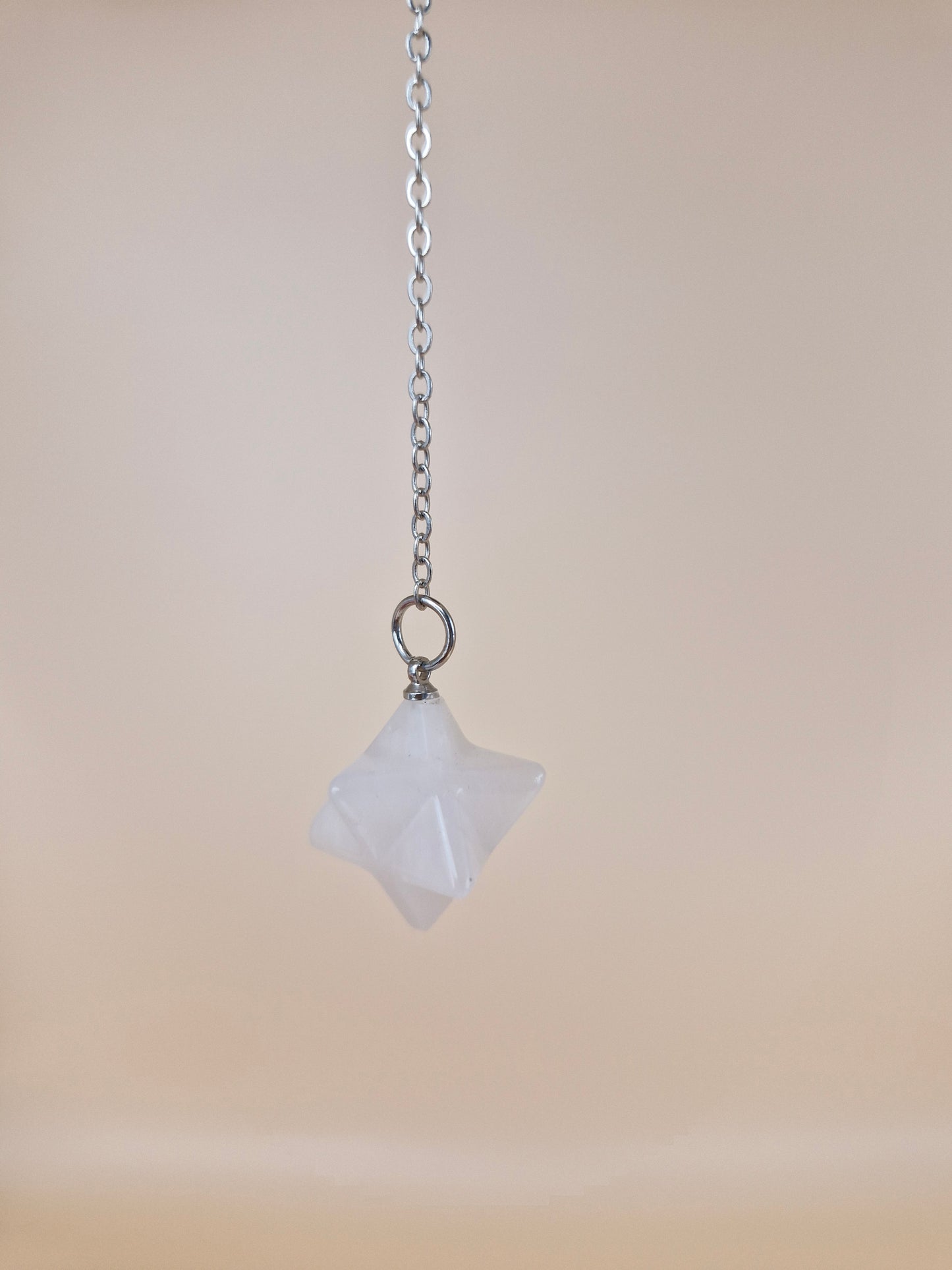 Rose Quartz Merkaba Pendulum