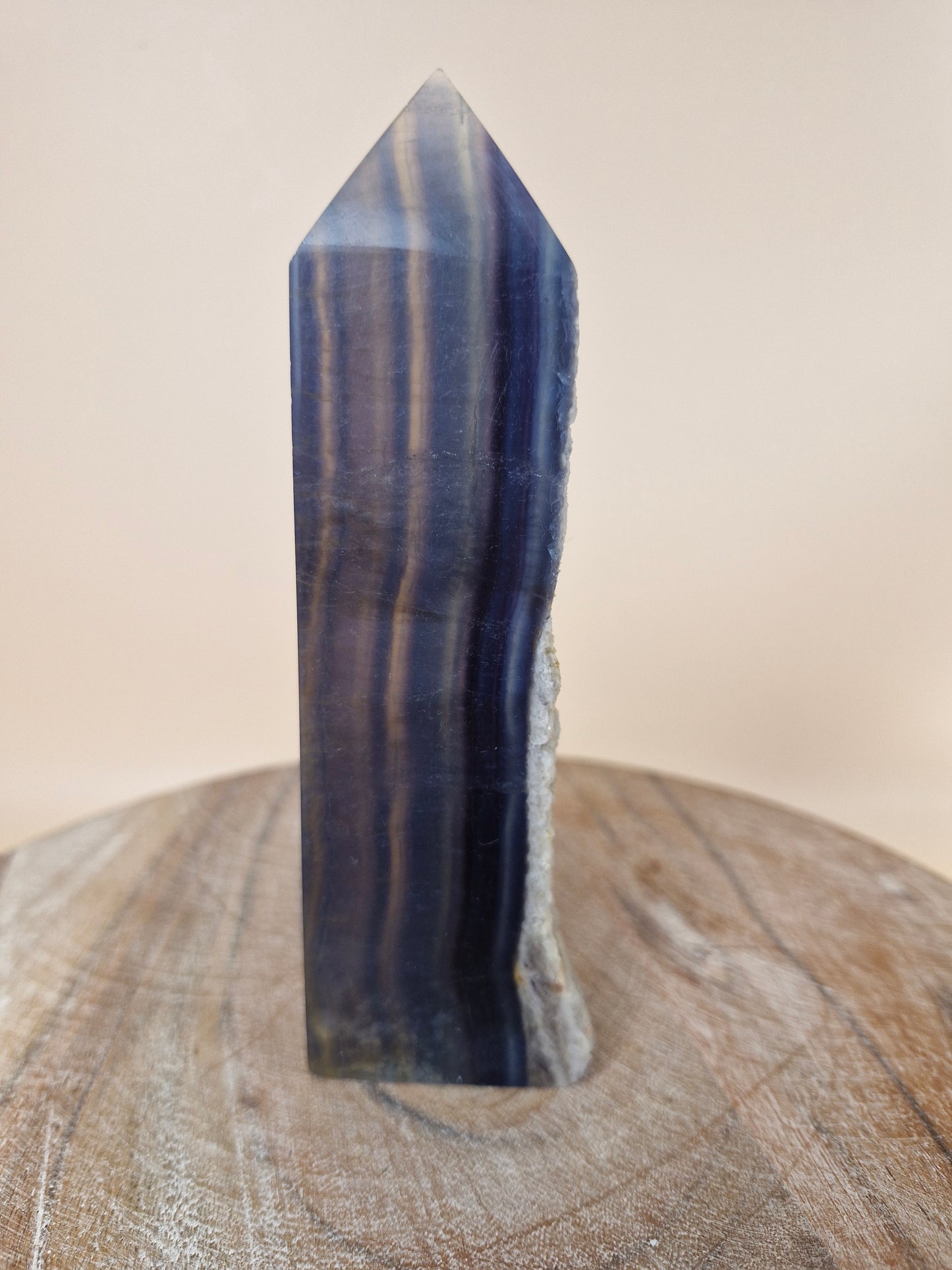 Blue Banded Fluorite Tower (code F4)