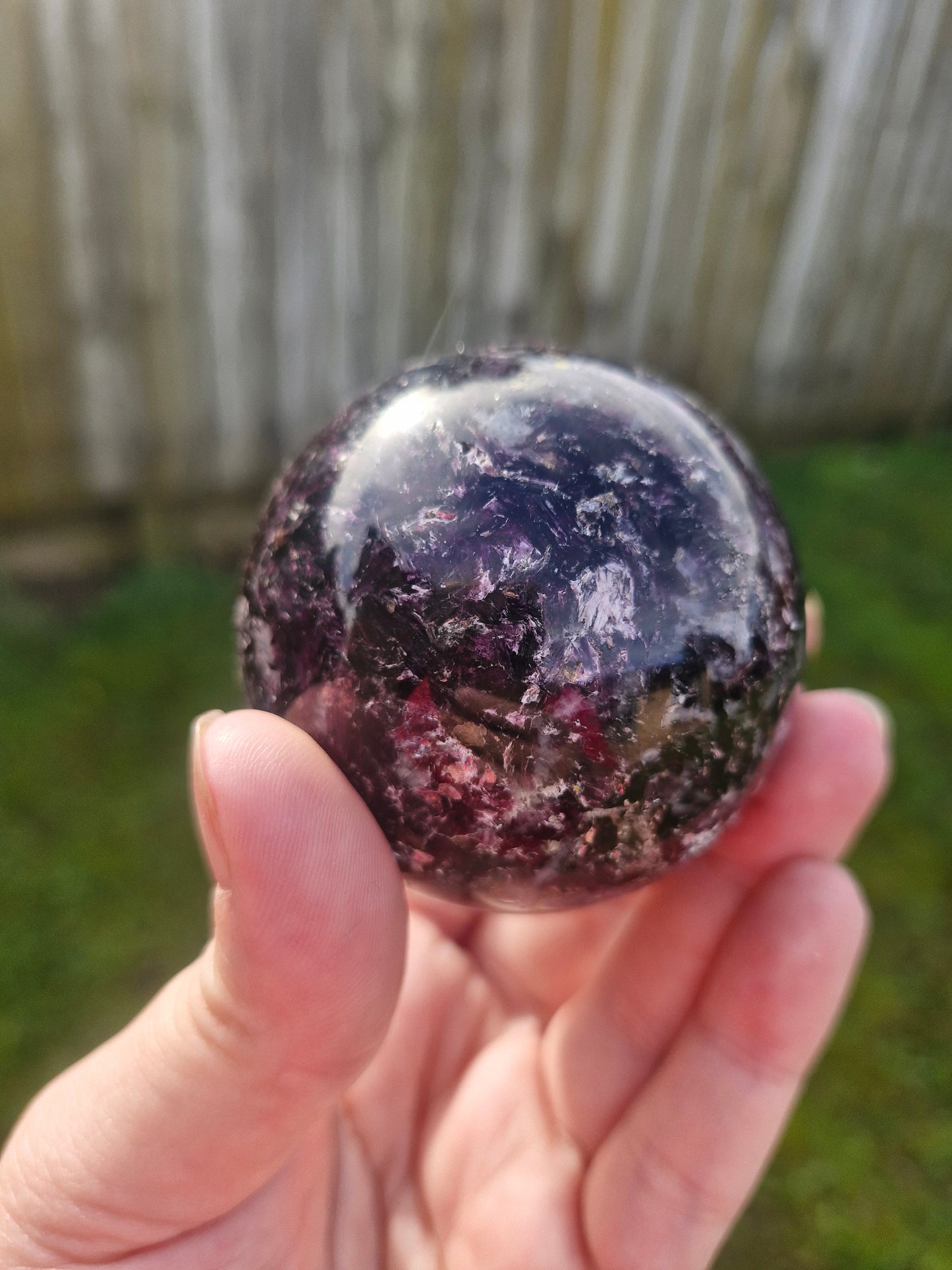 Rich Purple Mica Sphere