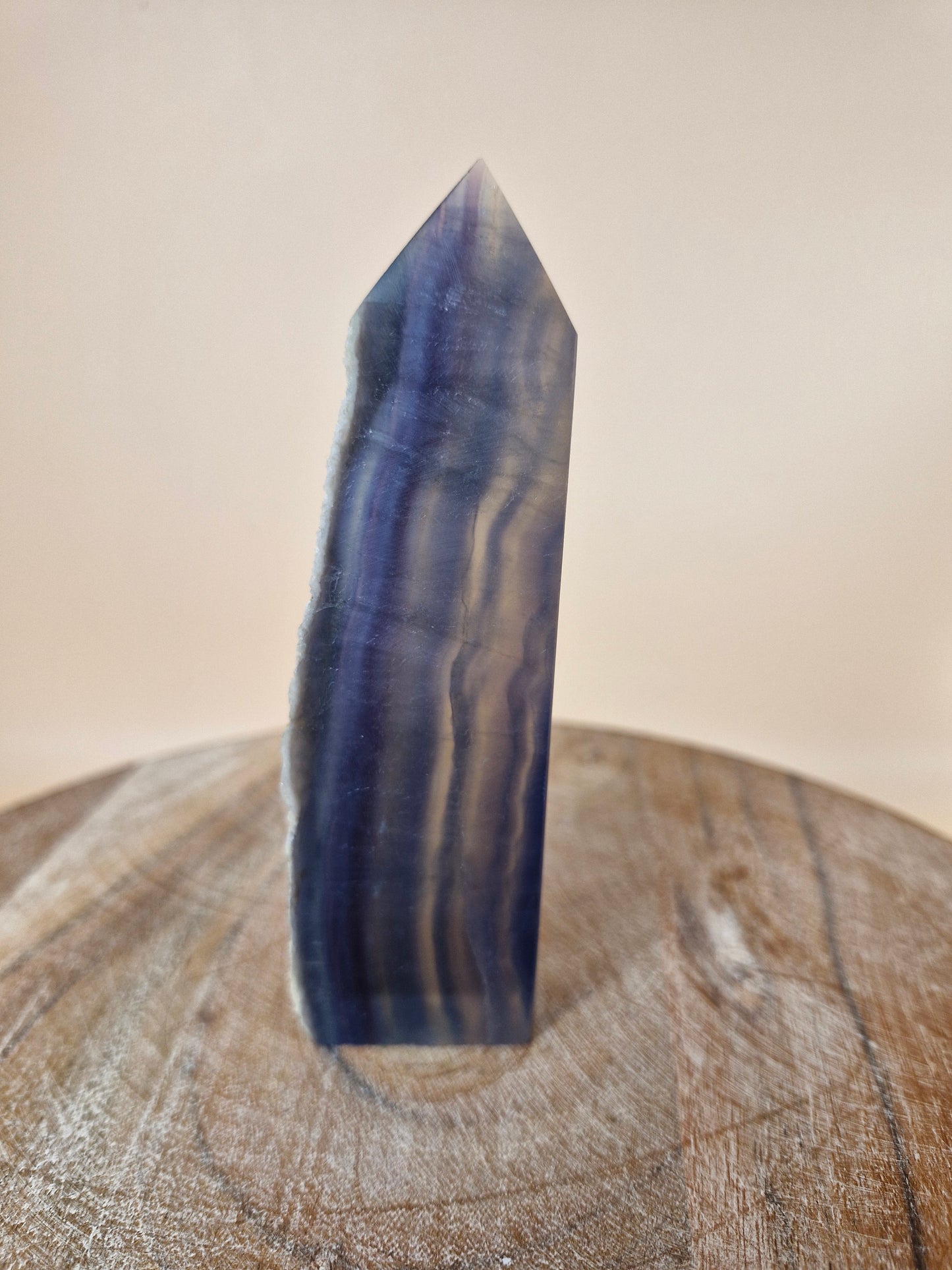 Blue Banded Fluorite Tower (code F2)