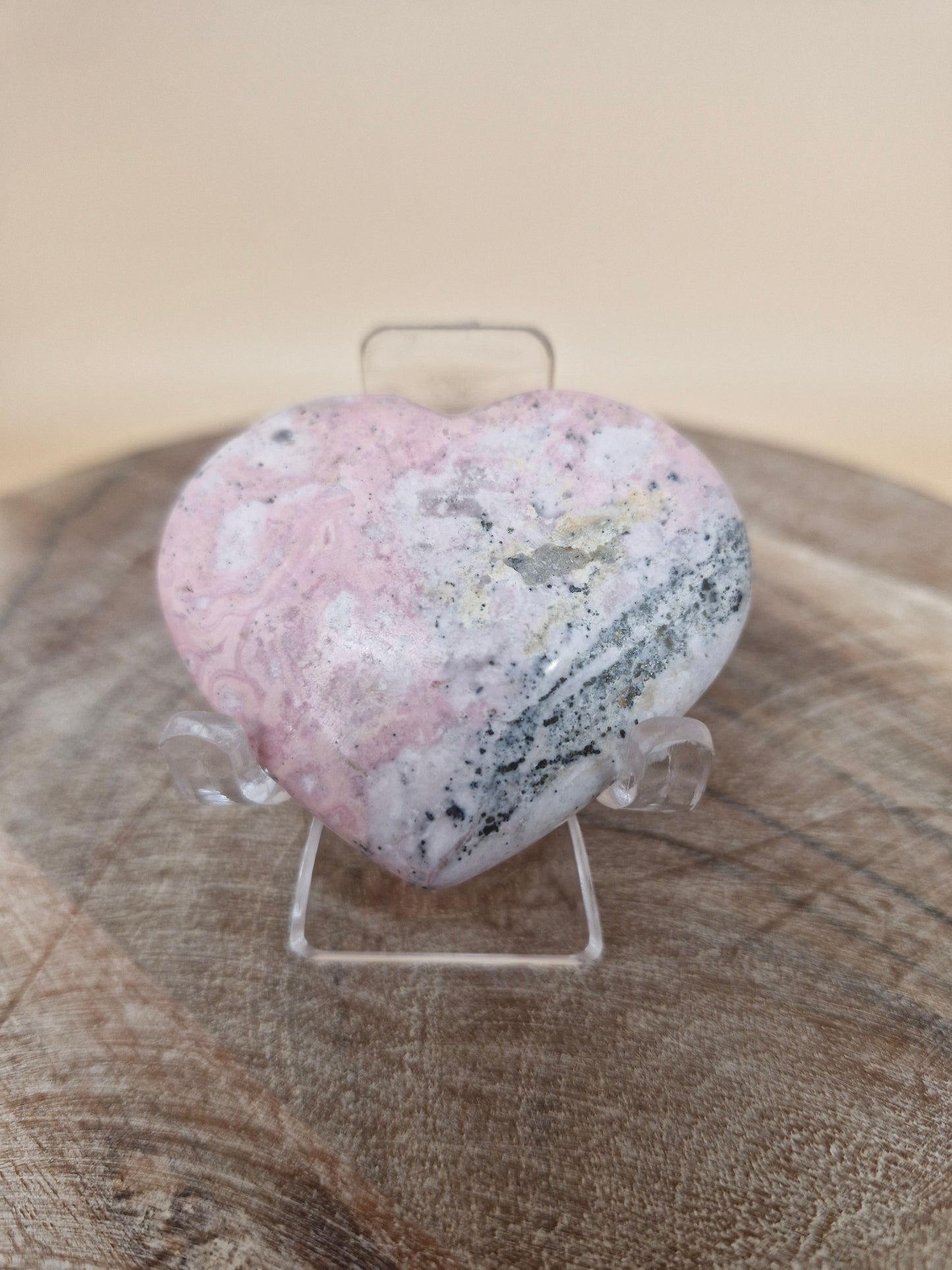 Peruvian Rhodonite Heart (code R3)