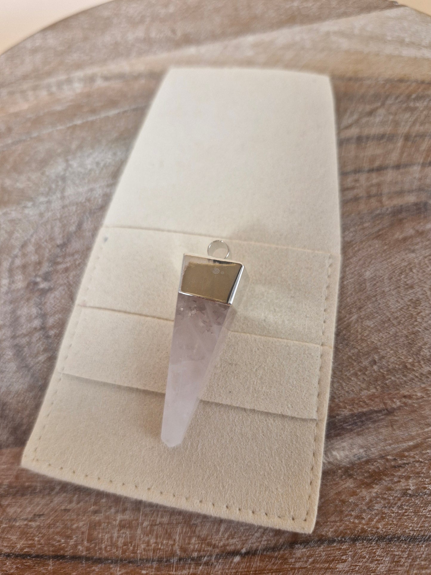 Rose Quartz Point Pendant