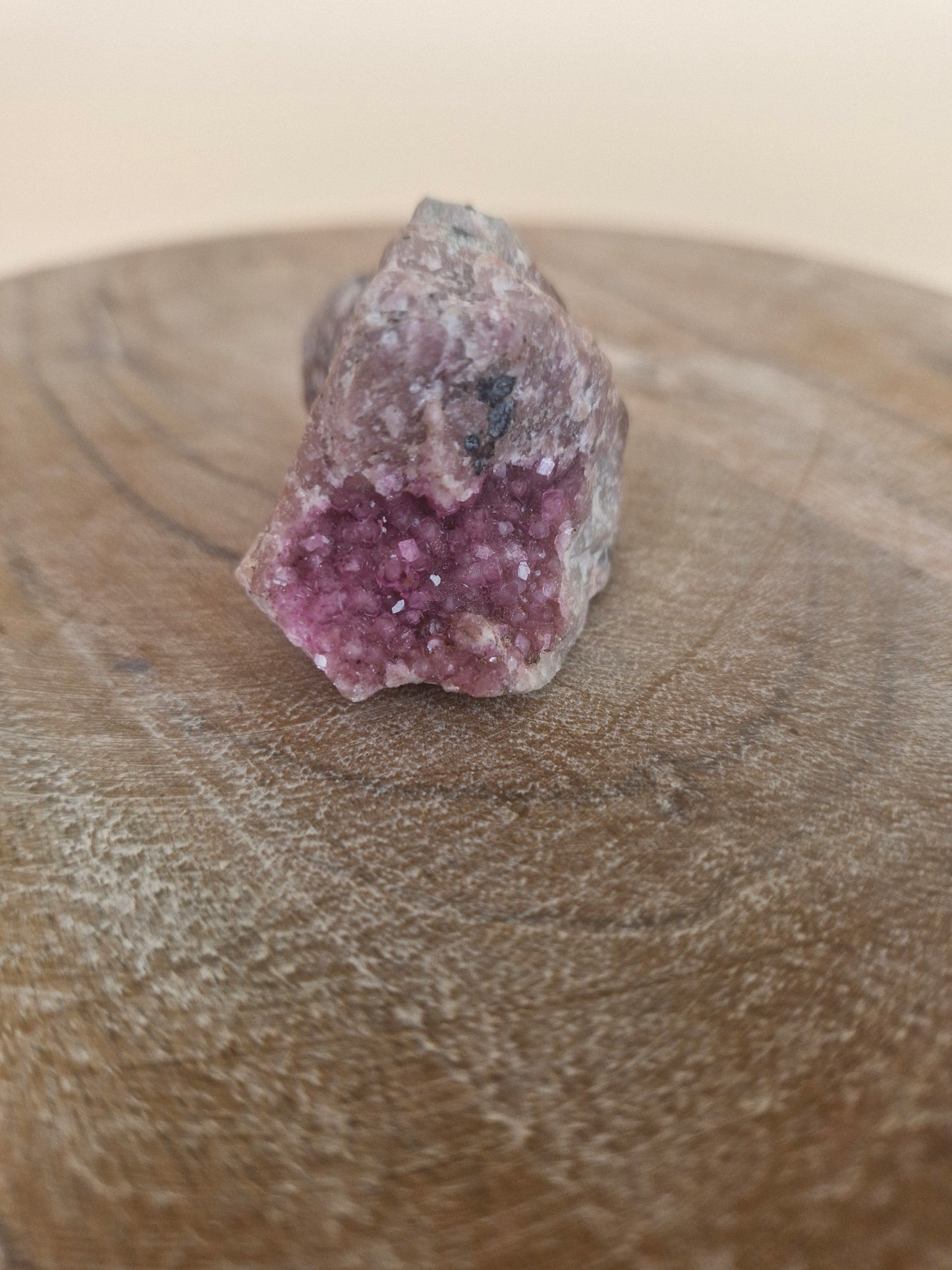 Raw Cobalt Calcite on Matrix