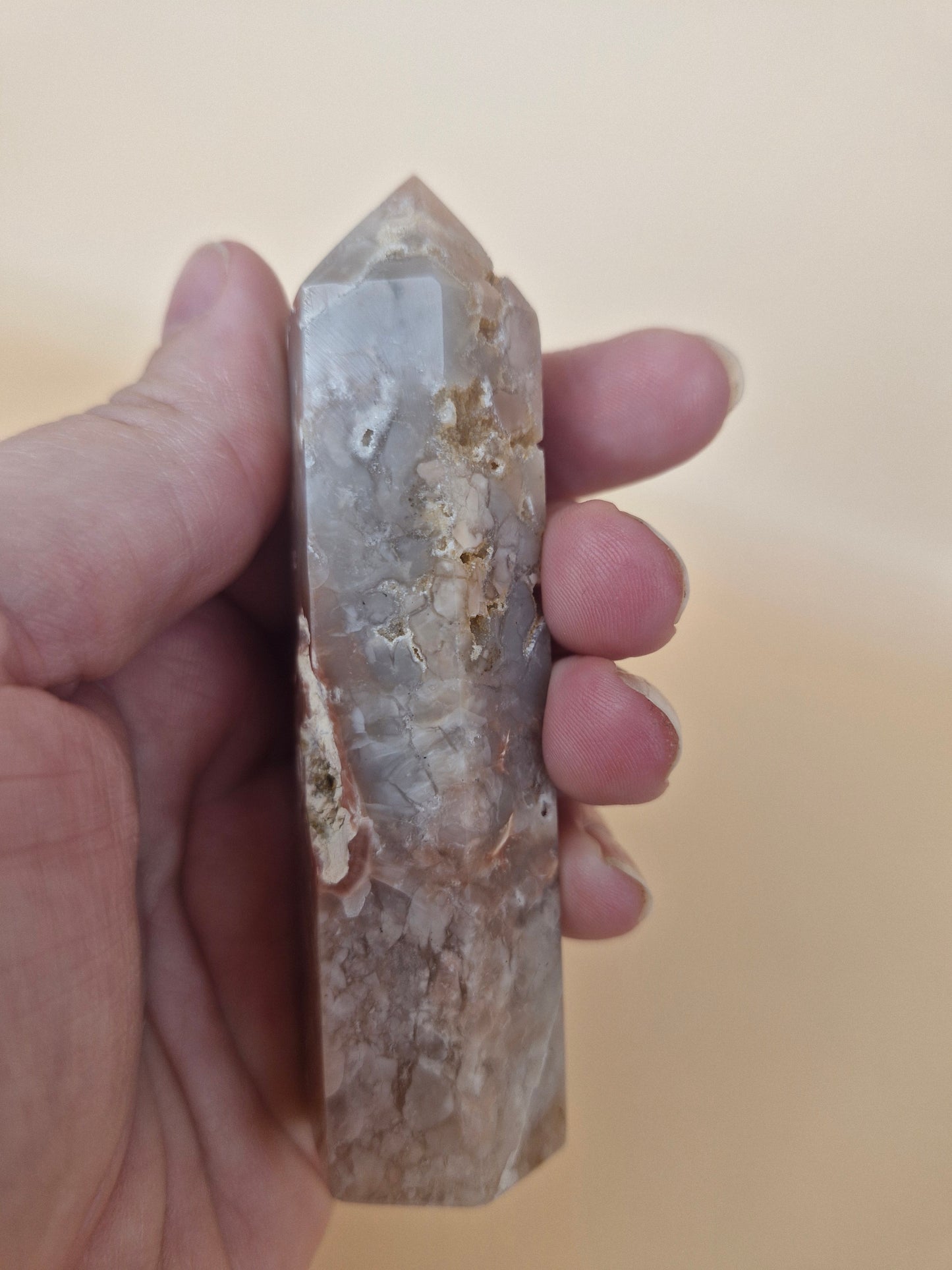 Banded Pink Agate Point