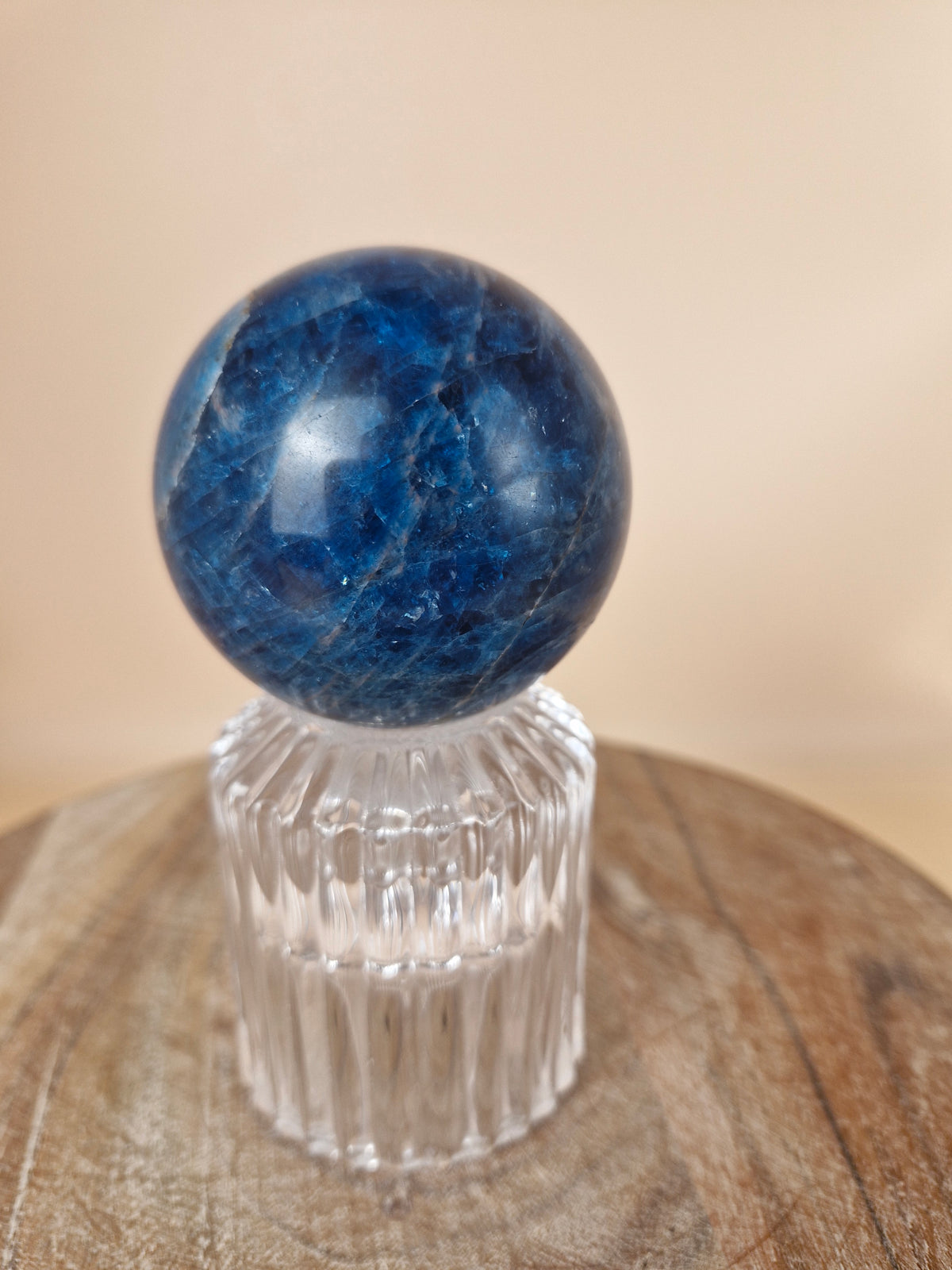 Blue Apatite Sphere