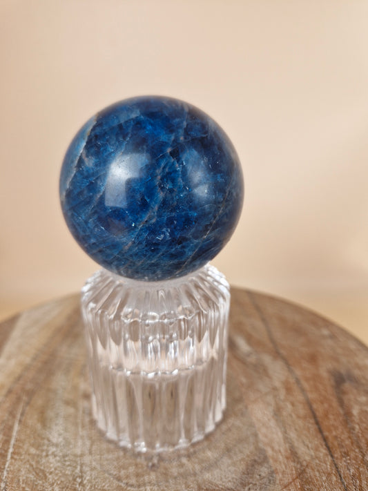 Blue Apatite Sphere