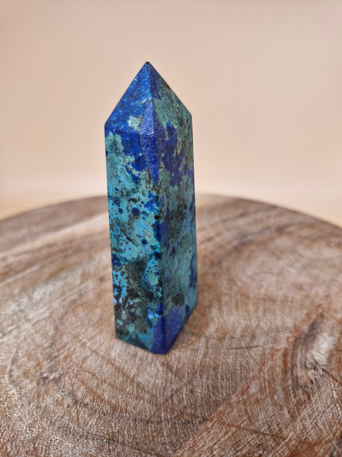 Azurite with Malachite Tower (code B2)