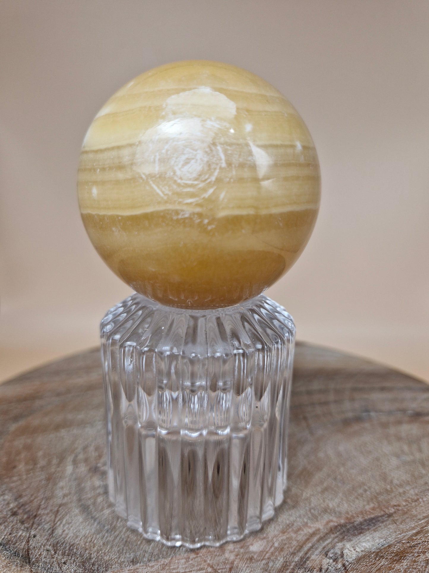 Mango Calcite Sphere