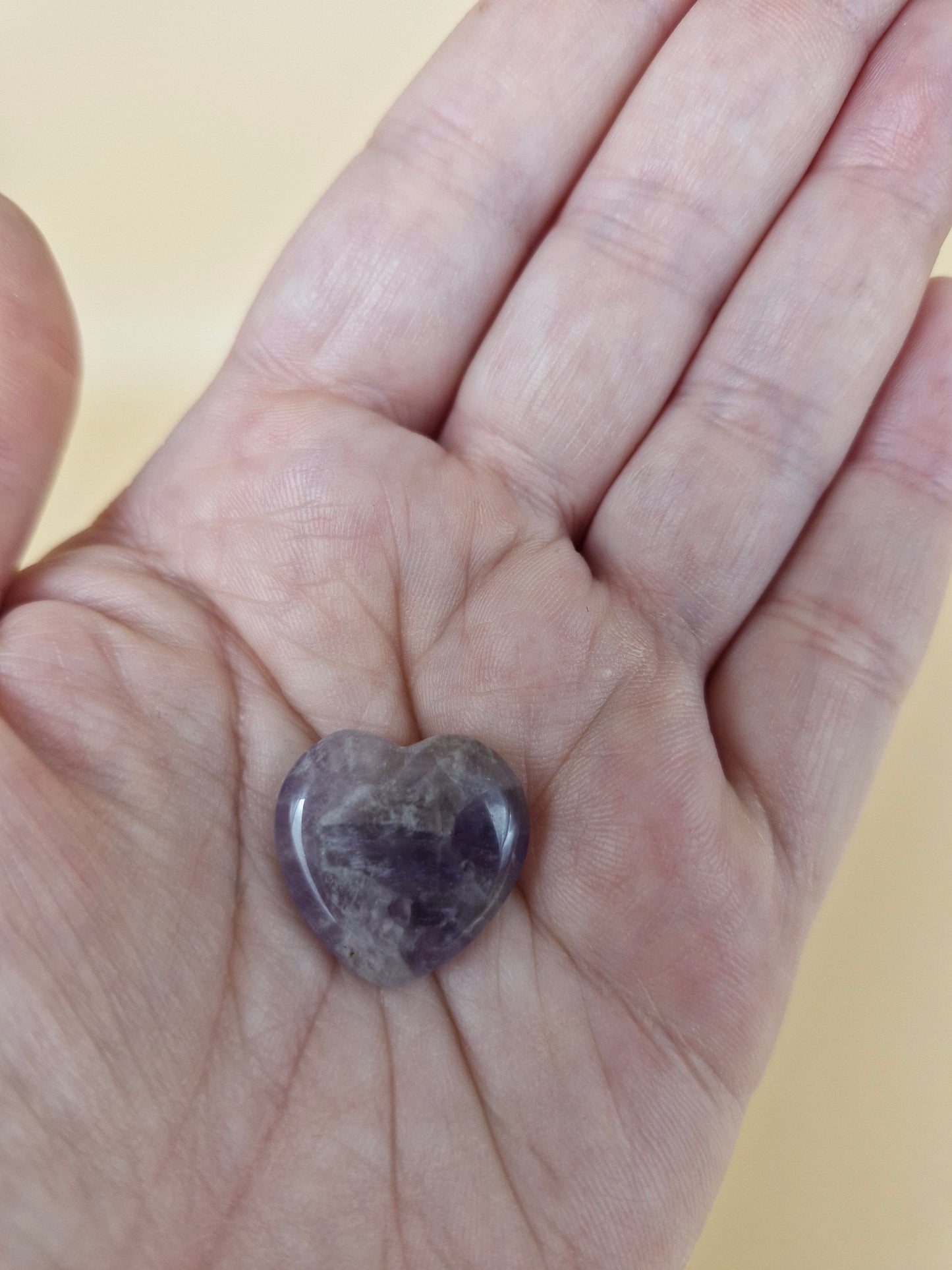 Mini Heart Carving Amethyst