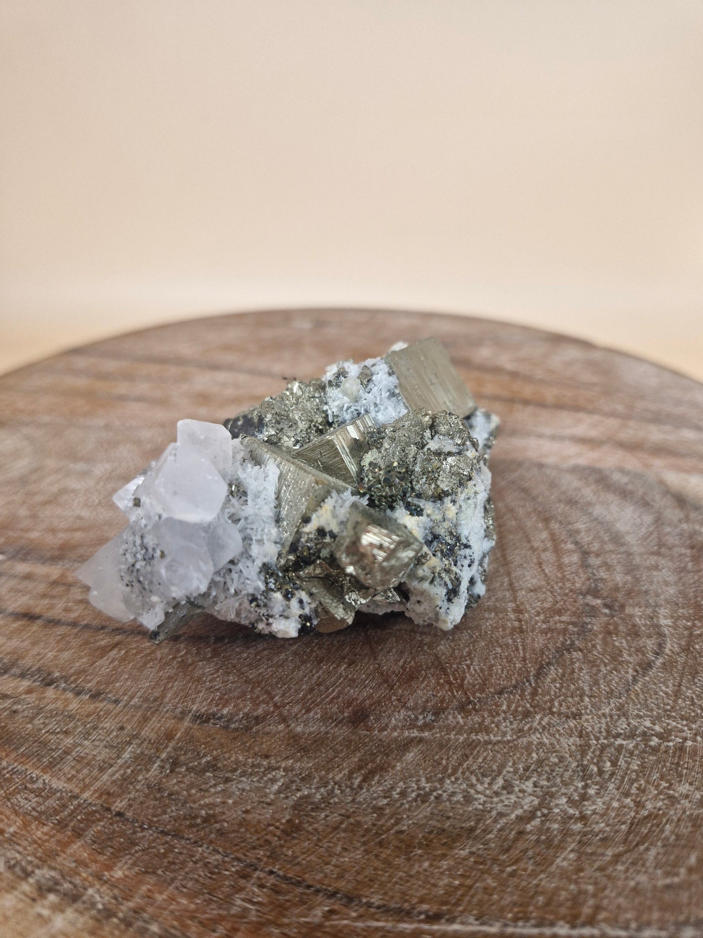 Pyrite with Quartz Cluster (code P1)