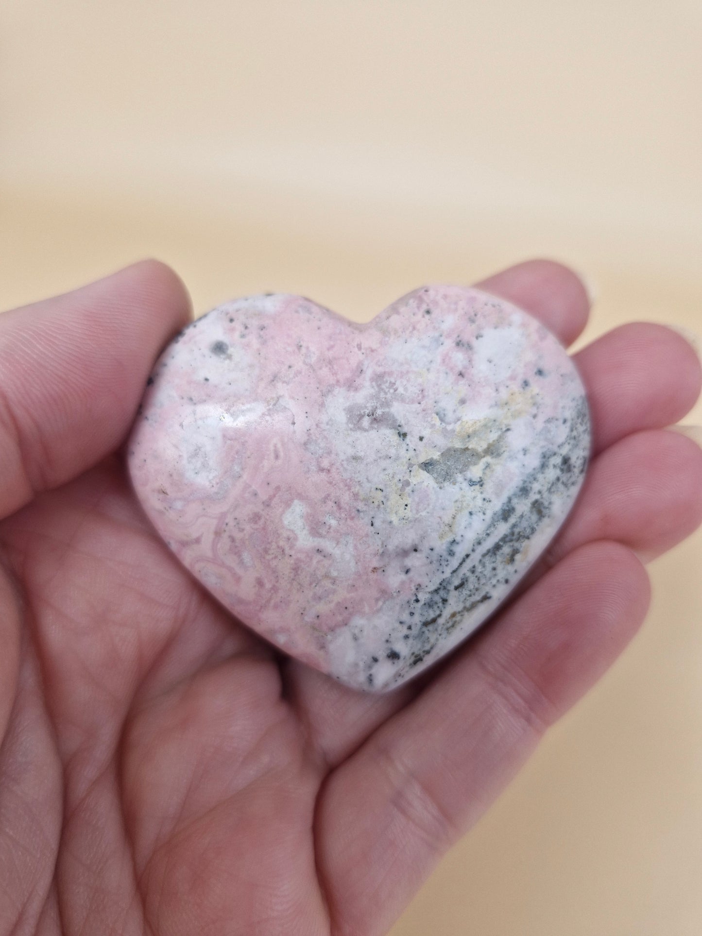 Peruvian Rhodonite Heart (code R3)