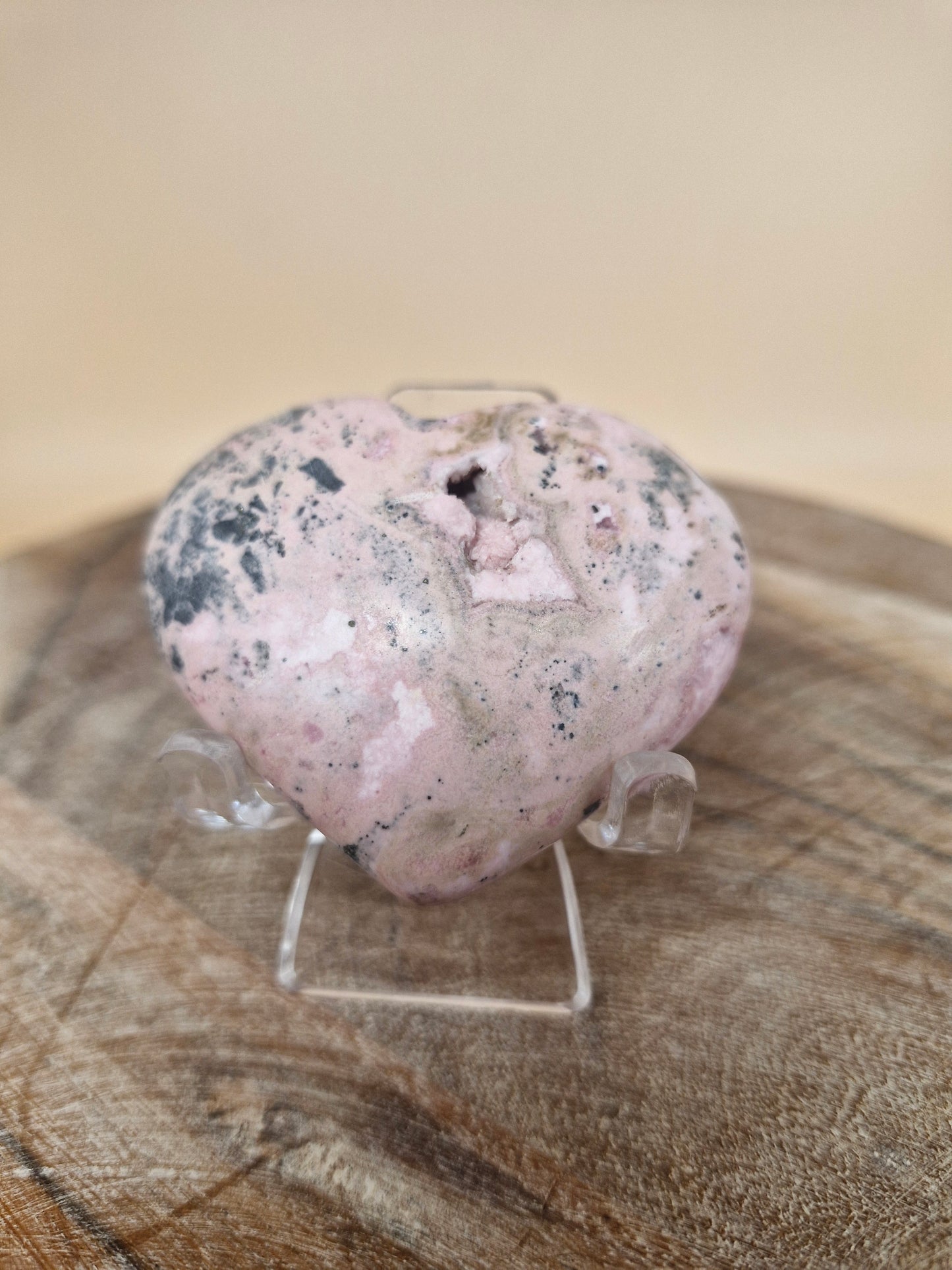 Peruvian Rhodonite Heart (code R1)