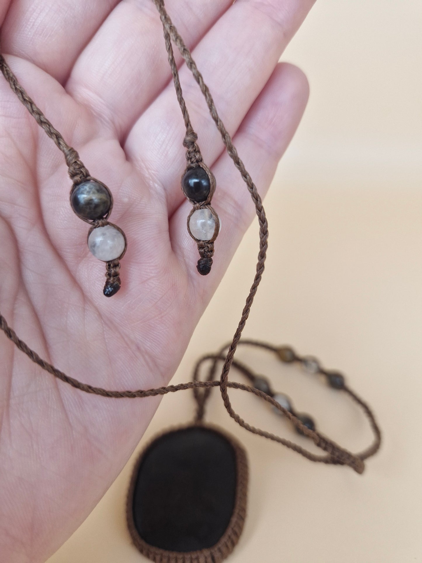 Macramé Shungite Necklace