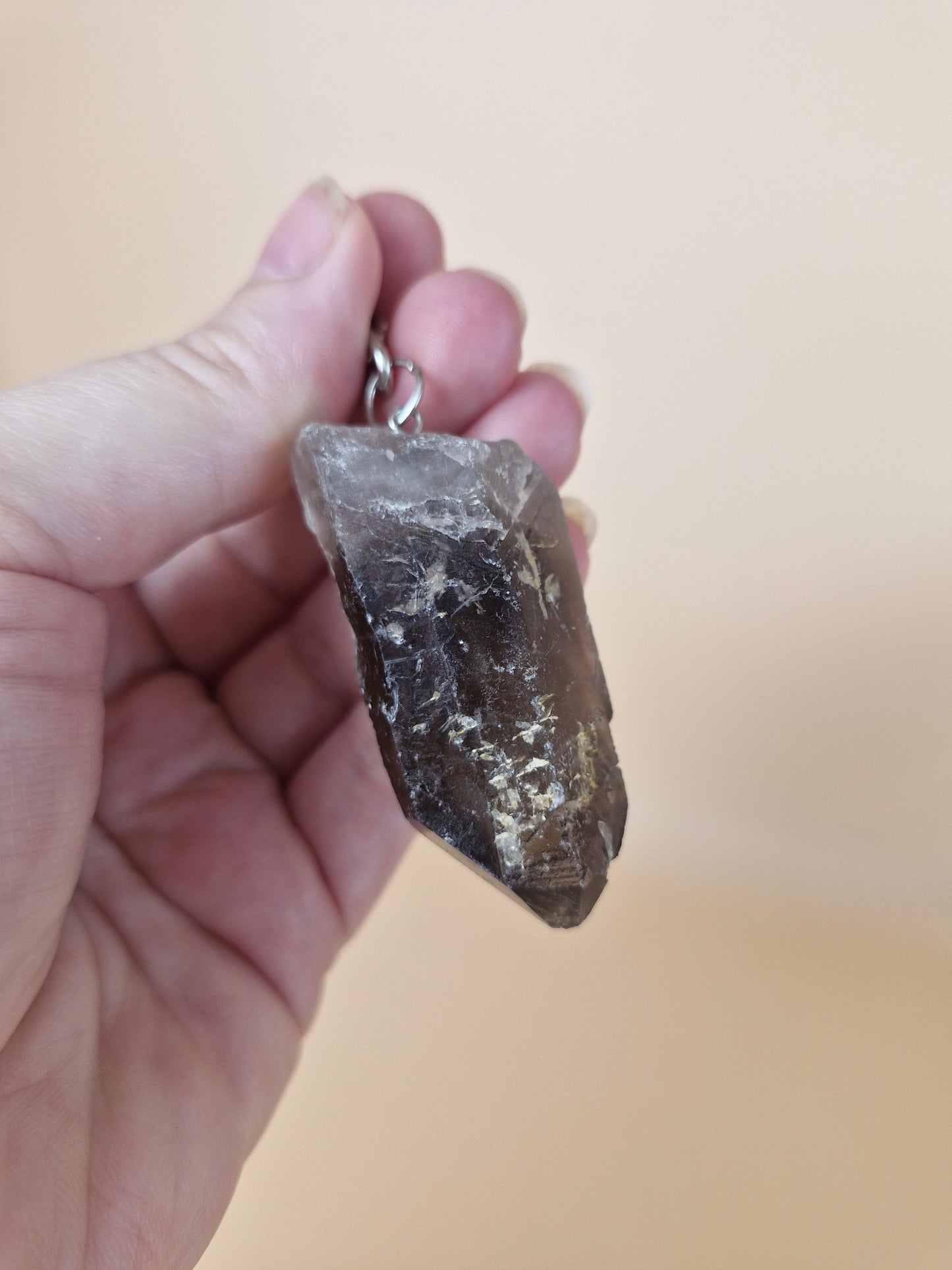 Smoky Quartz Keyring