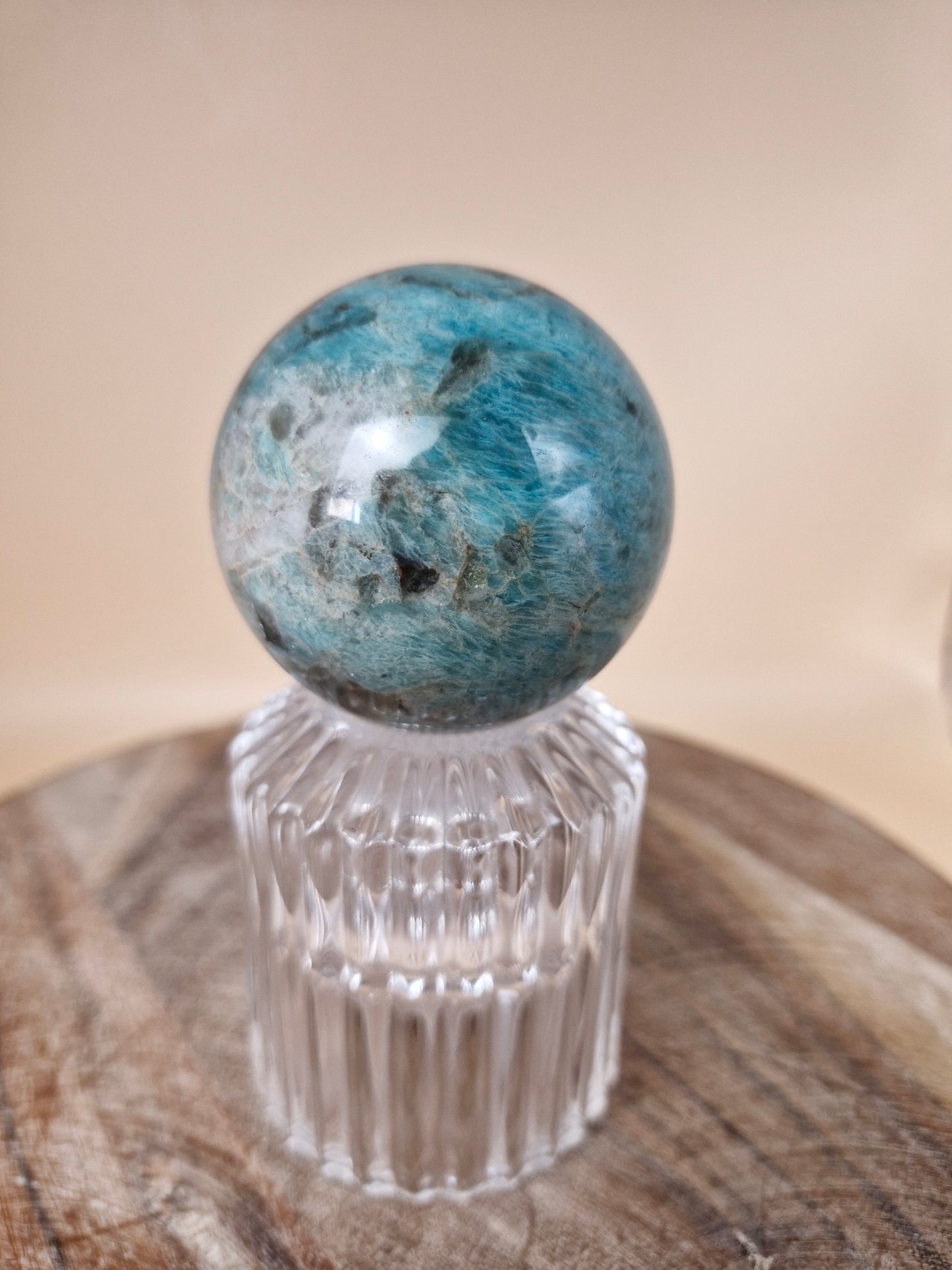 Amazonite and Smoky Quartz Sphere (code BB)