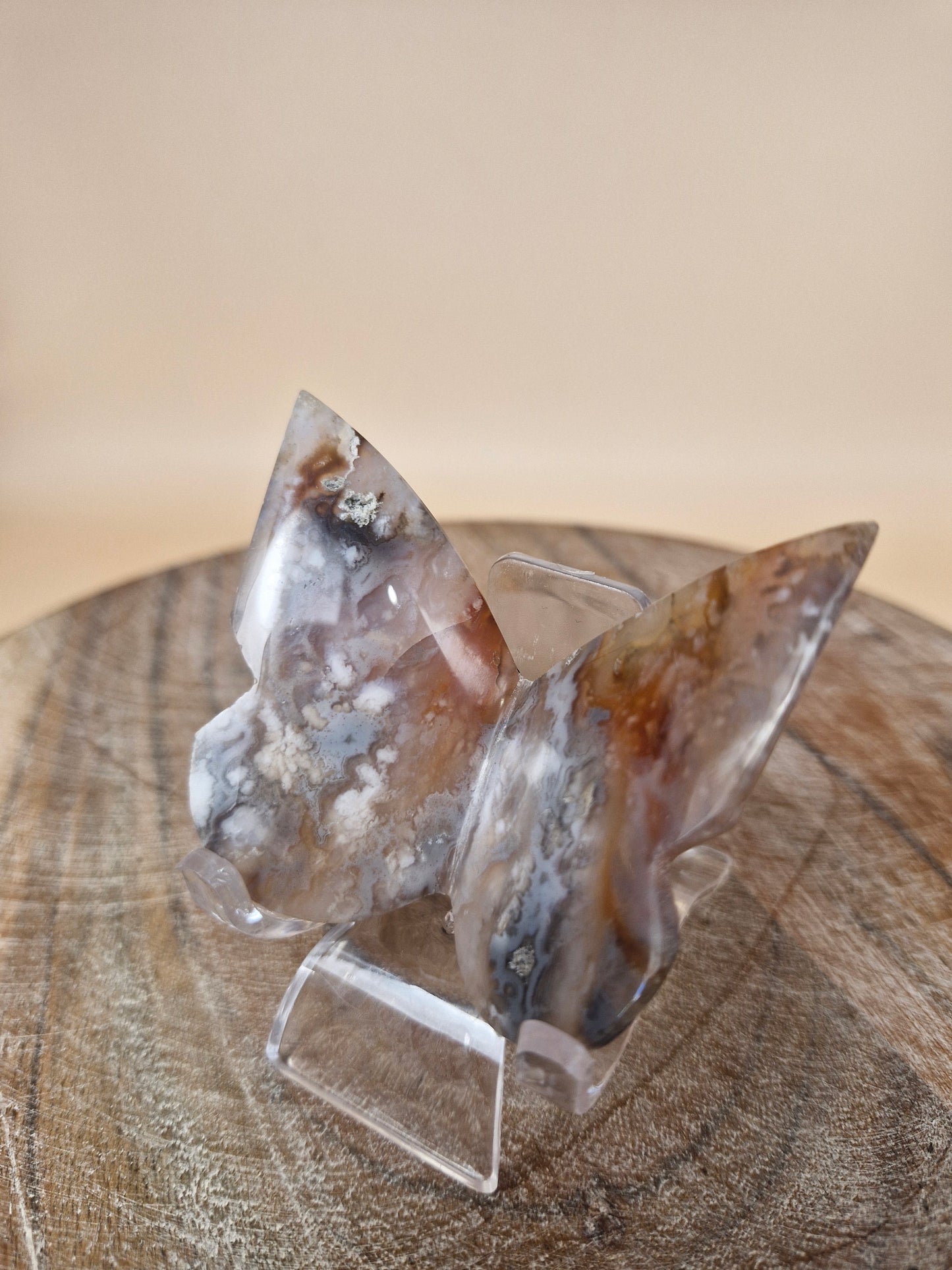 Carnelian Agate Butterfly Carving (code B5)