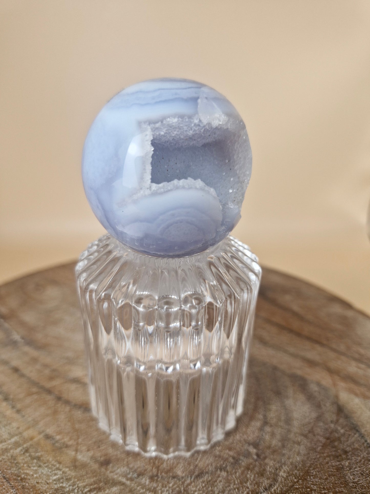 Druzy Lace Agate Sphere (code LA1)
