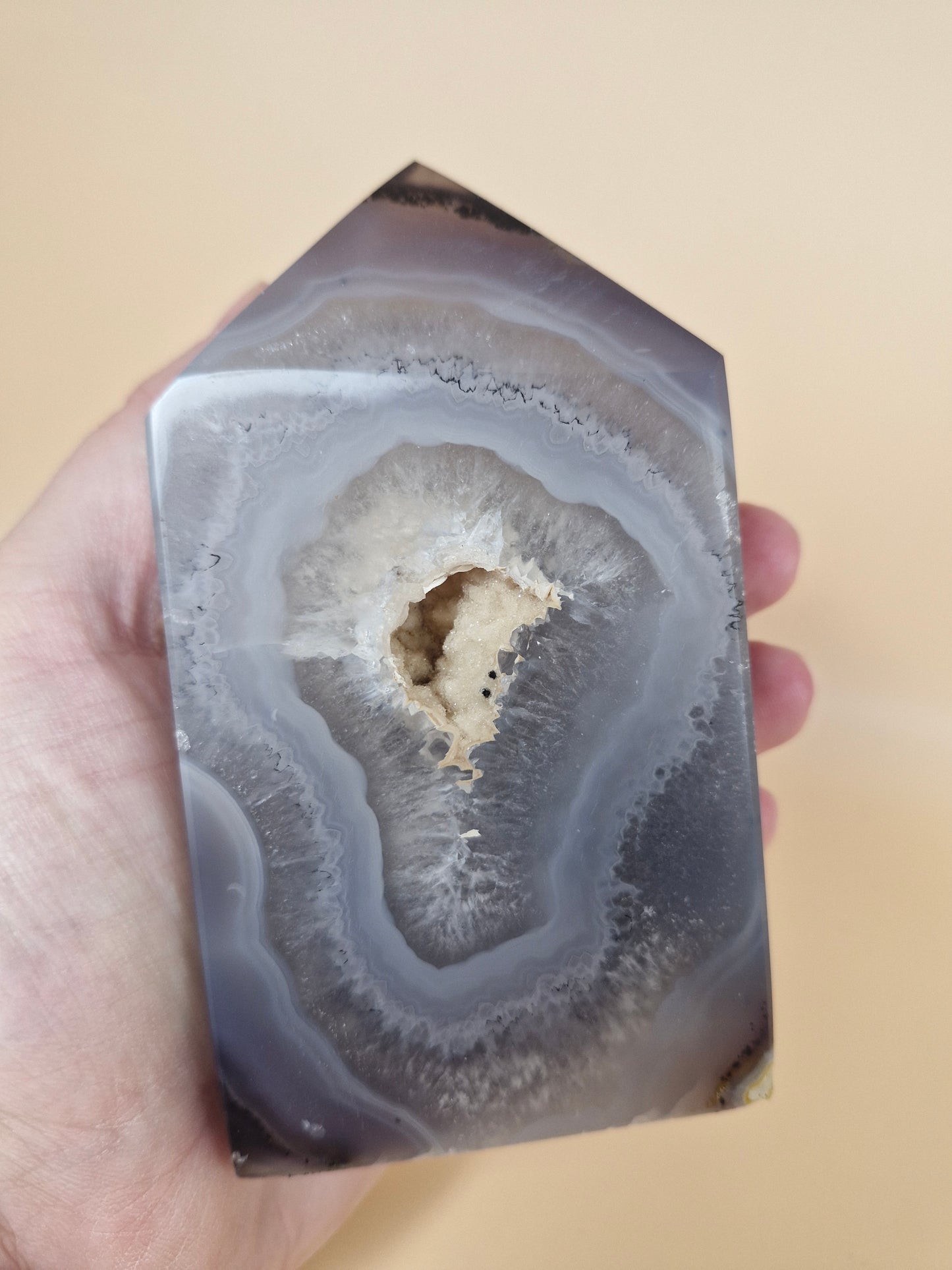 Agate Tower with Druzy