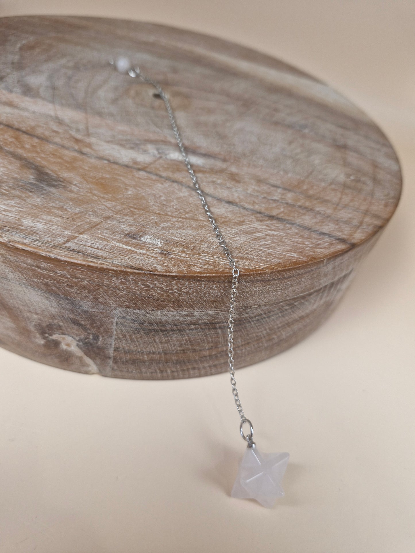 Merkaba Rose Quartz Pendulum
