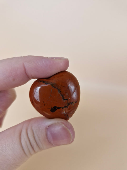 Red Jasper Heart Carving - small