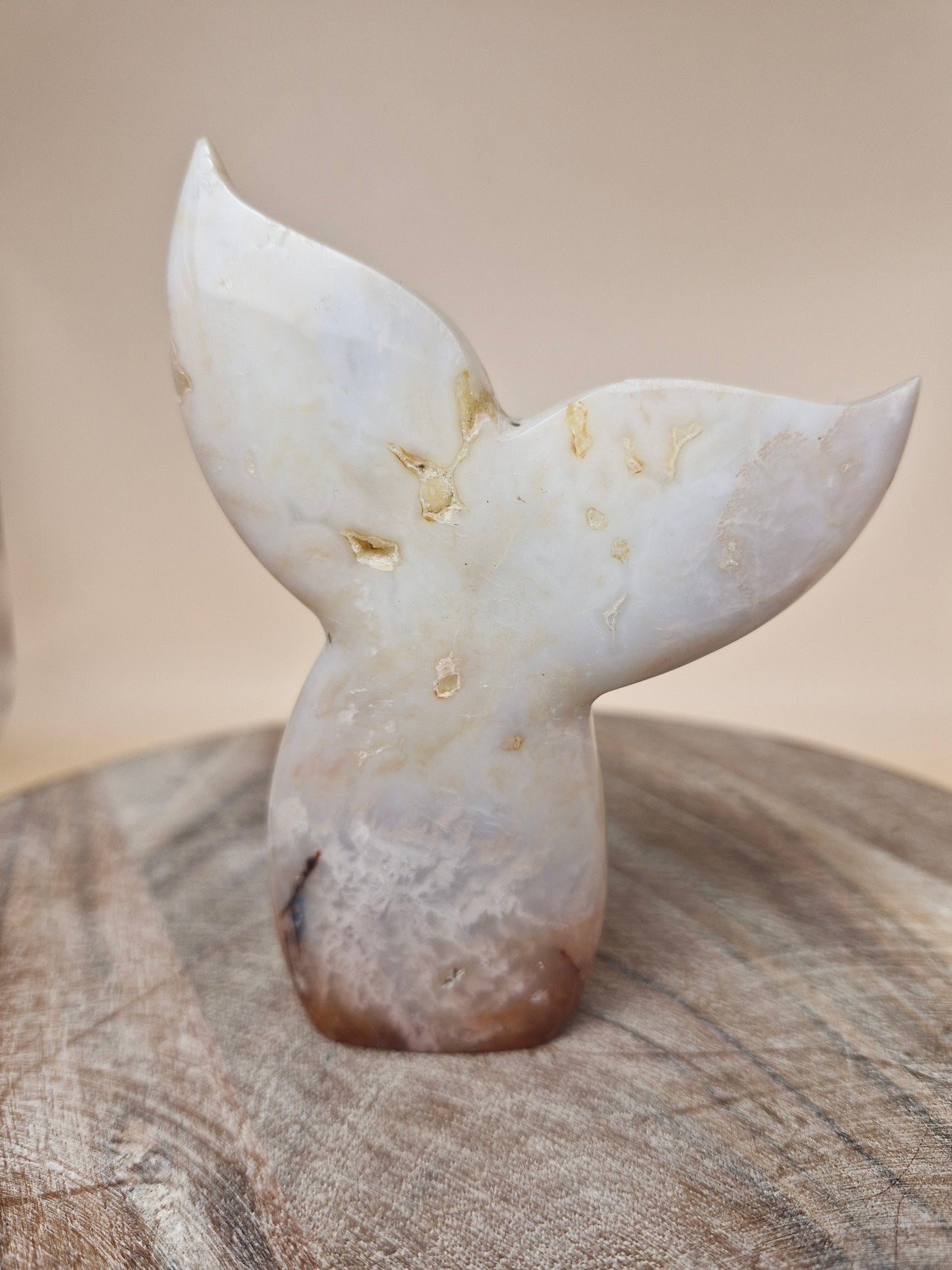 Carnelian Agate Mermaid Tale Carving (code MT2)