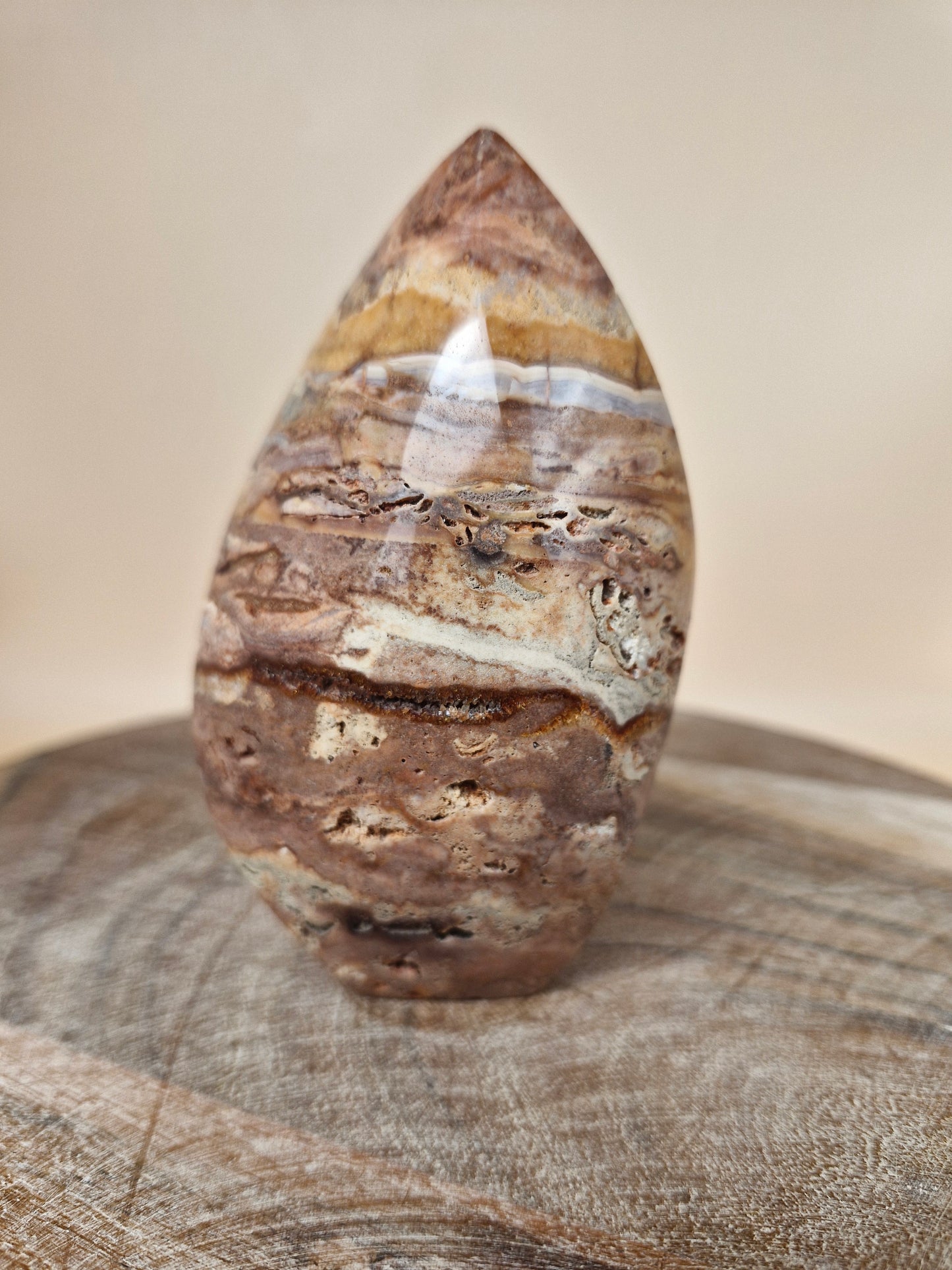 Pink Crazy Lace Agate Flame