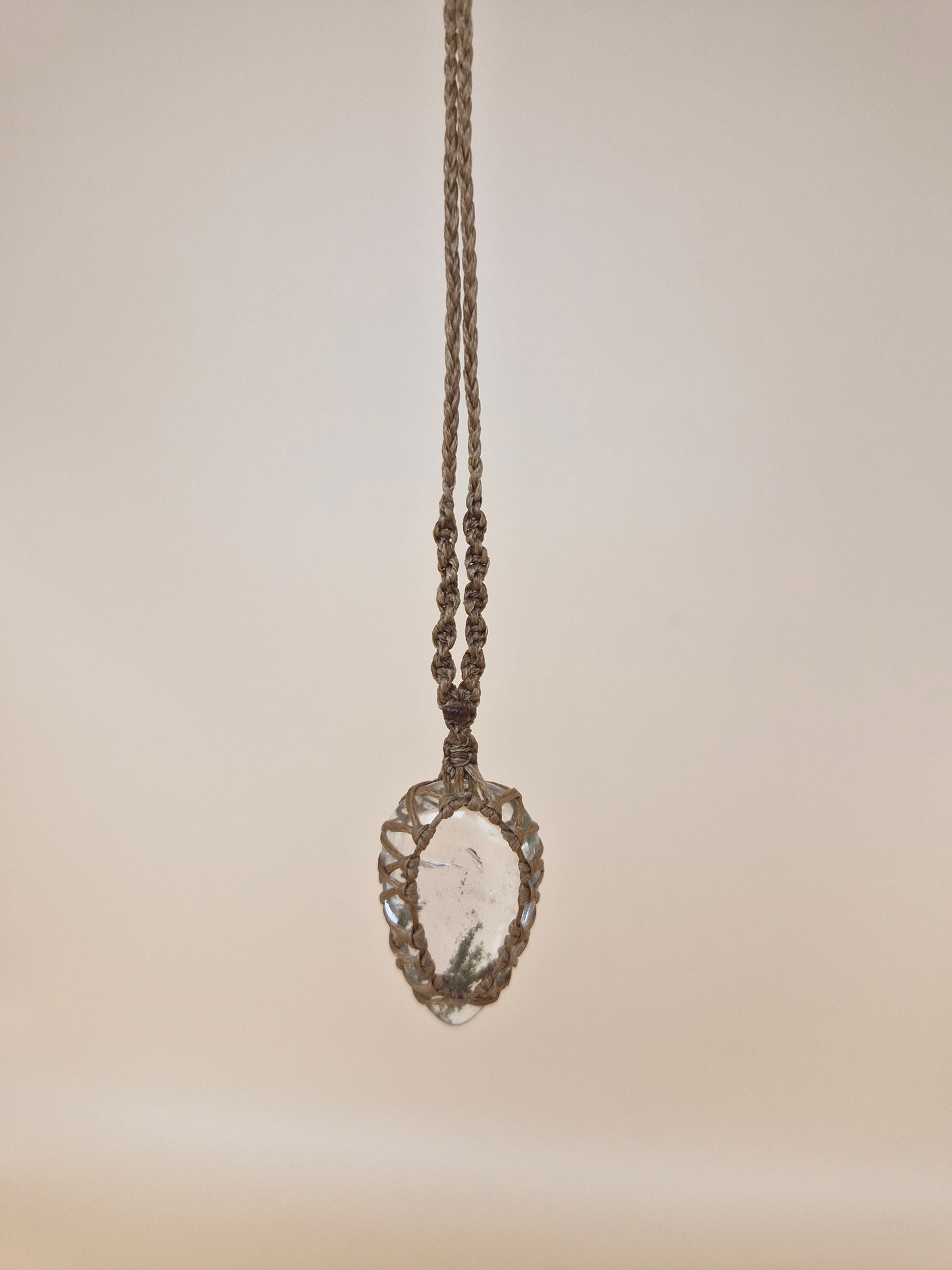 Macramé Garden Quartz Necklace