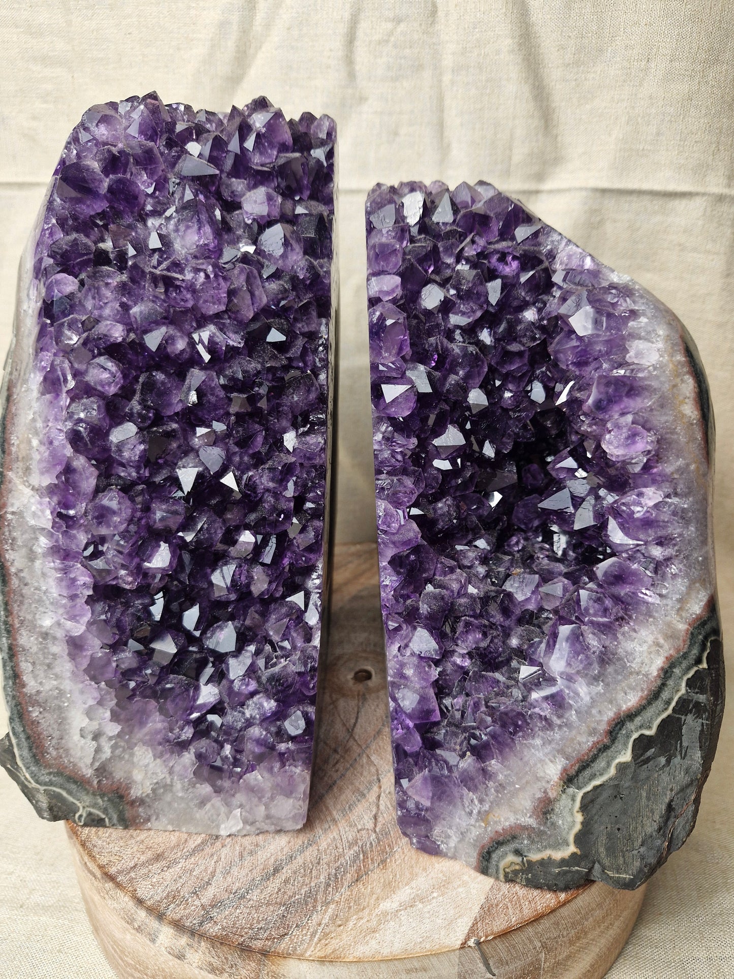 Amethyst Book Ends - AA Grade
