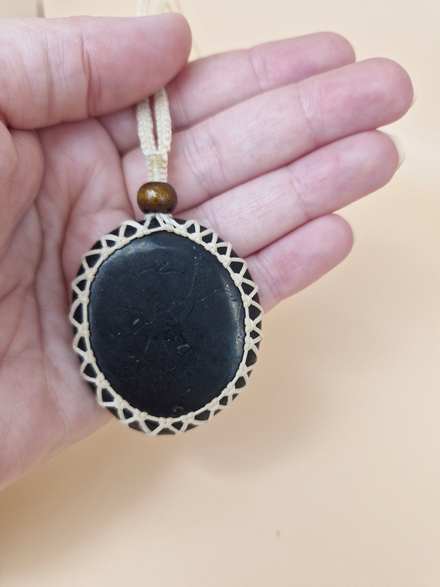 Macramé Shungite Necklace