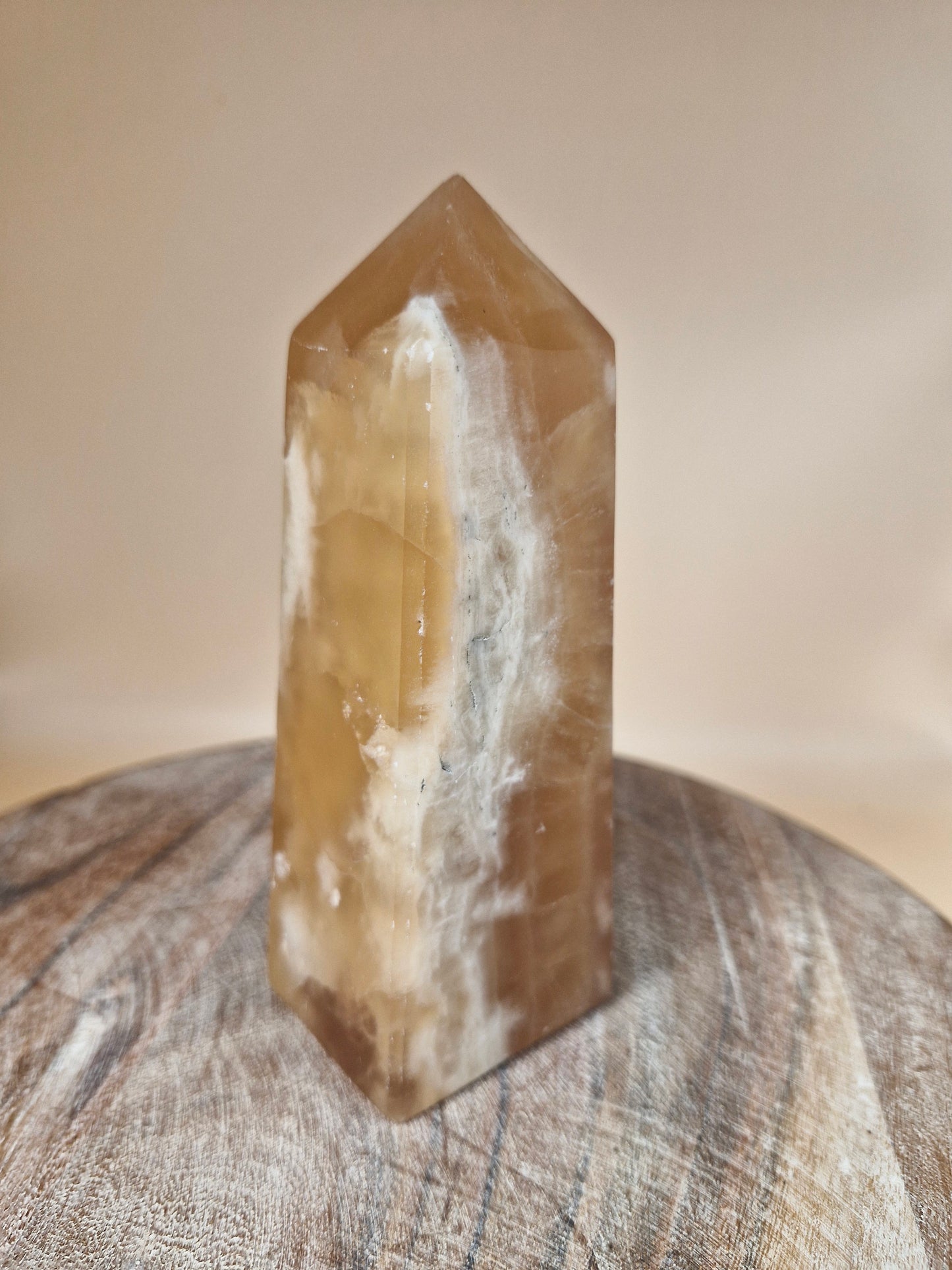 Honey Calcite Tower