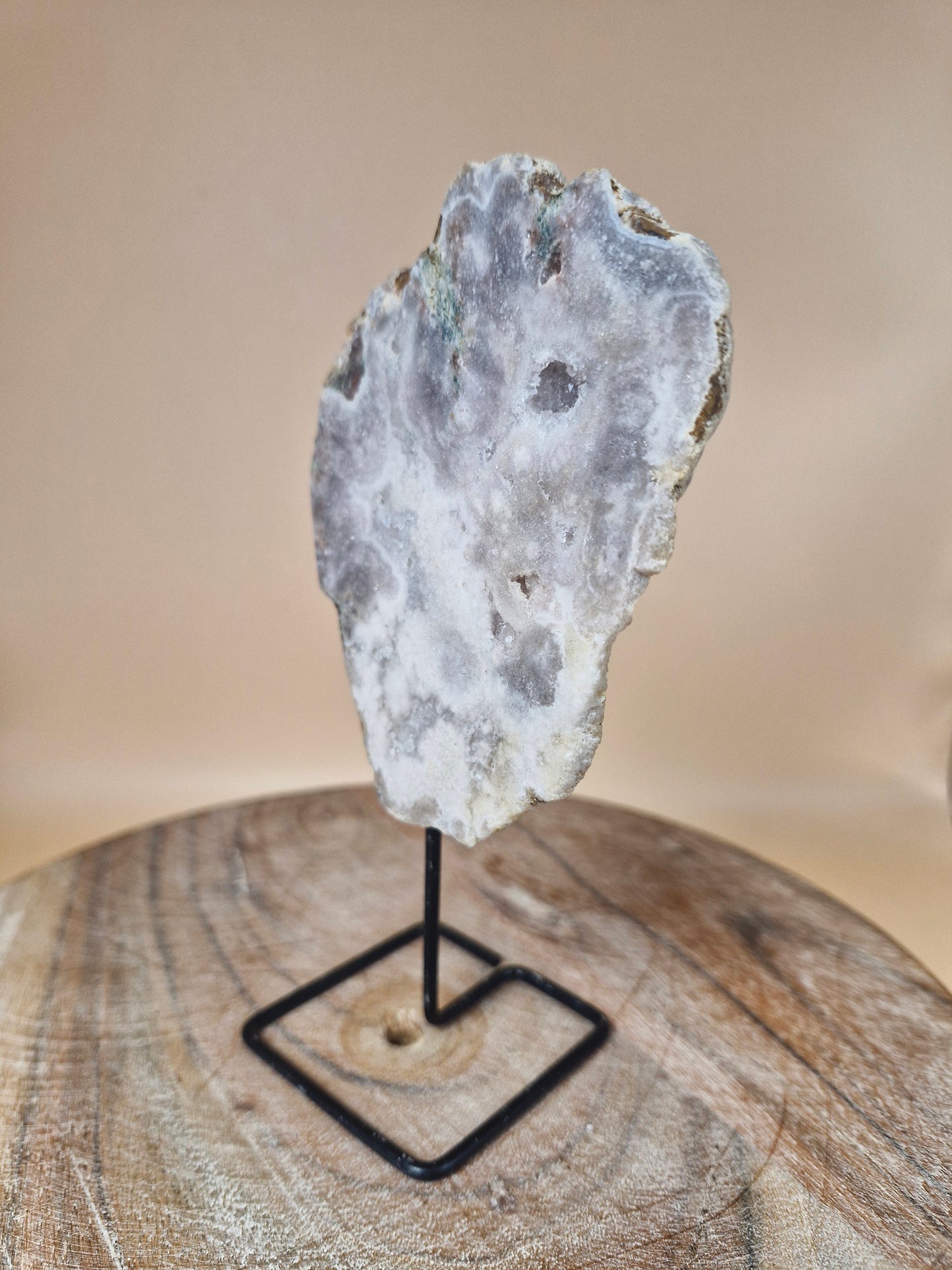 Pink Amethyst Slab on Stand