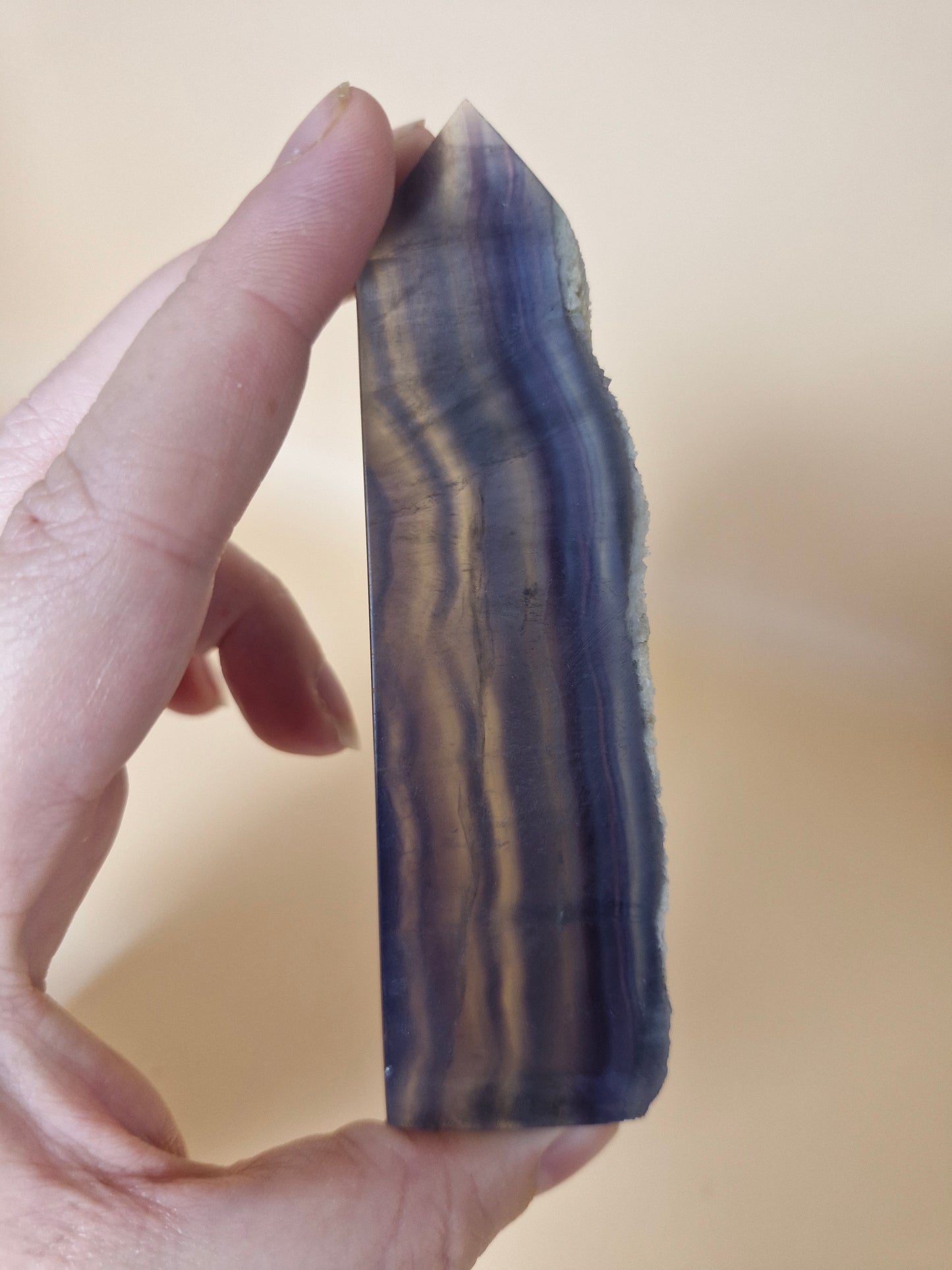 Blue Banded Fluorite Tower (code F2)