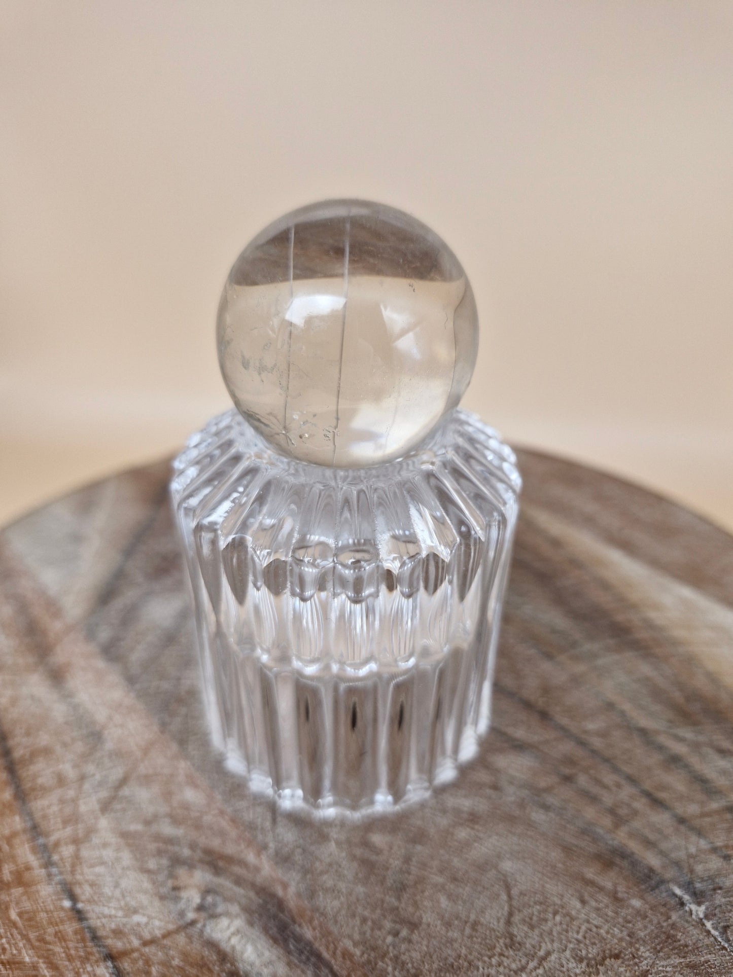 Clear Quartz Sphere with Rutile Inclusions (code B)