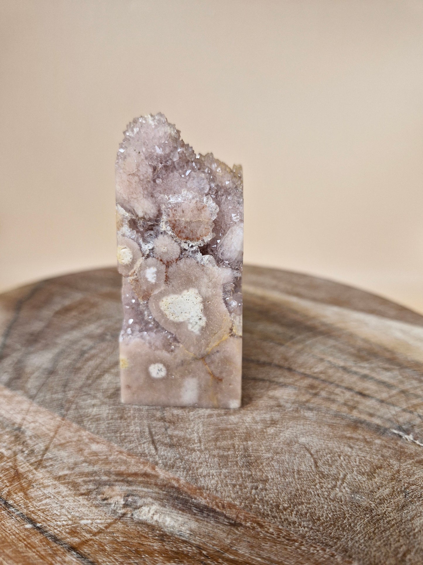 Druzy-Filled Pink Amethyst Tower (code 2P)