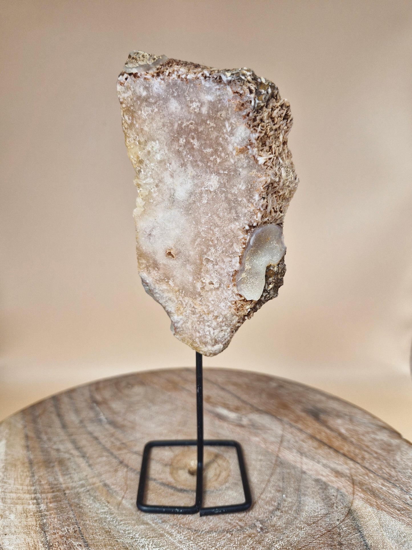 Pink Amethyst Slab on Stand - small