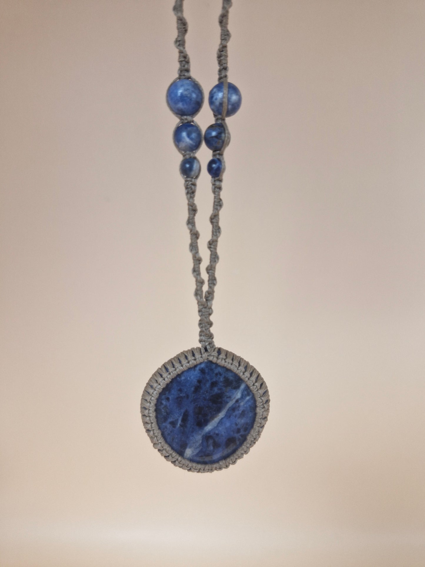 Macramé Sodalite Necklace