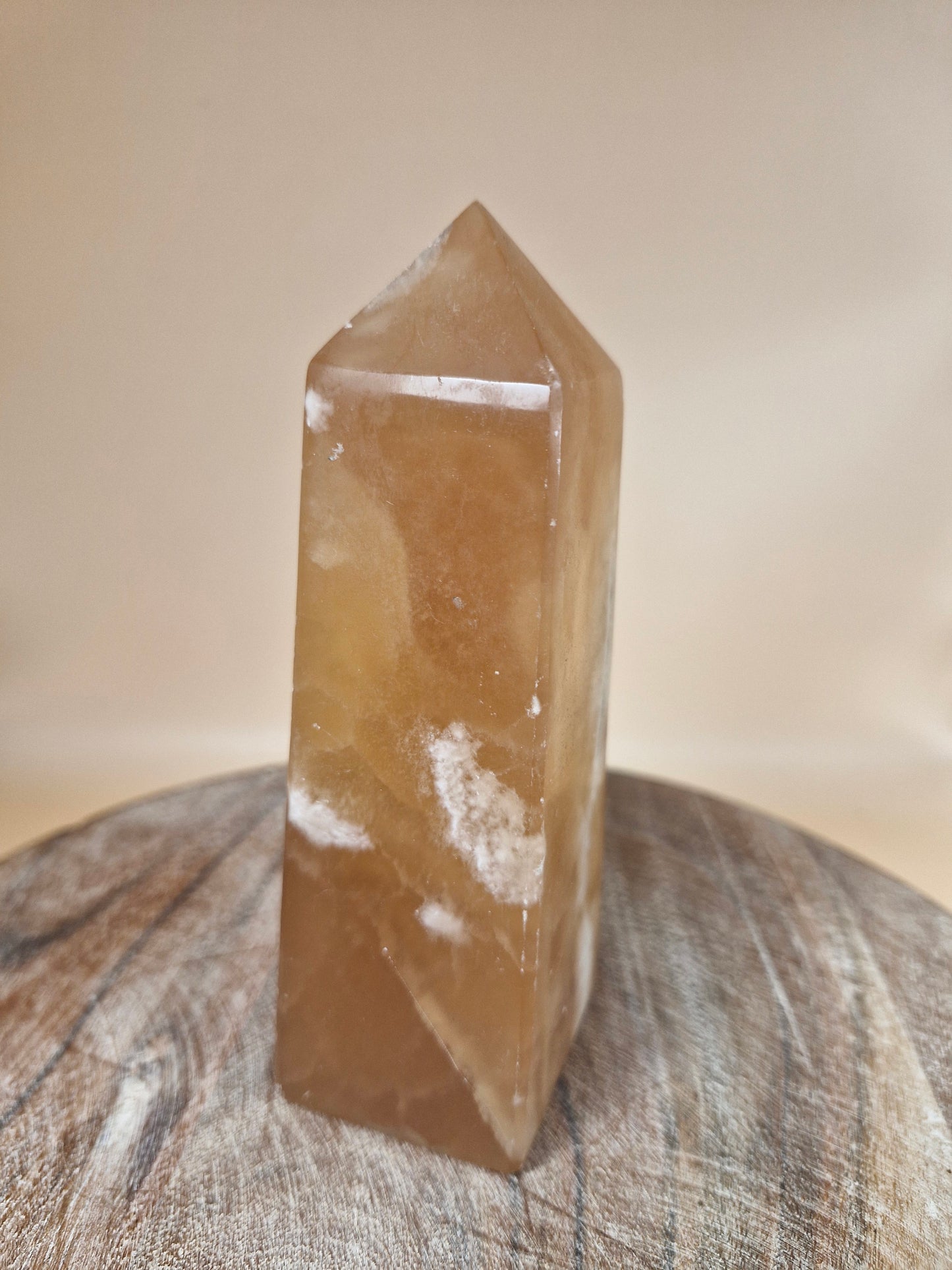 Honey Calcite Tower