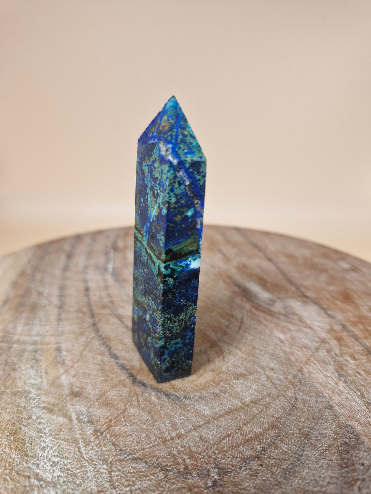 Azurite with Malachite Tower (code B3)