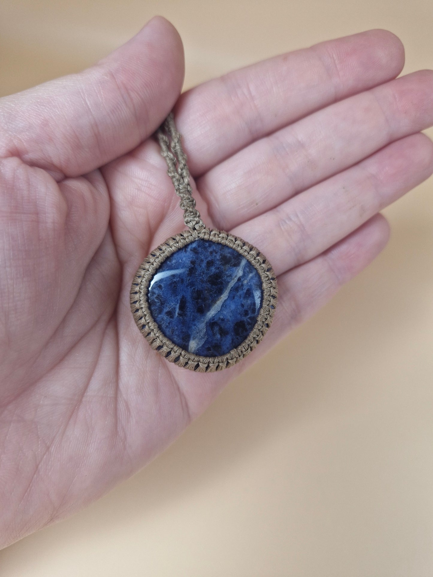 Macramé Sodalite Necklace