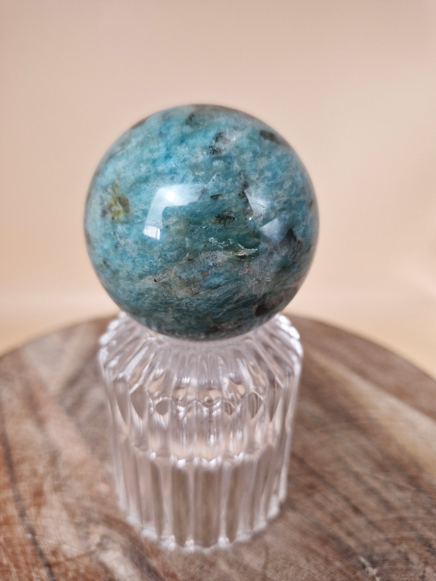 Amazonite and Smoky Quartz Sphere (code BB)