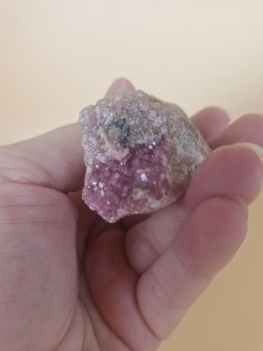 Raw Cobalt Calcite on Matrix