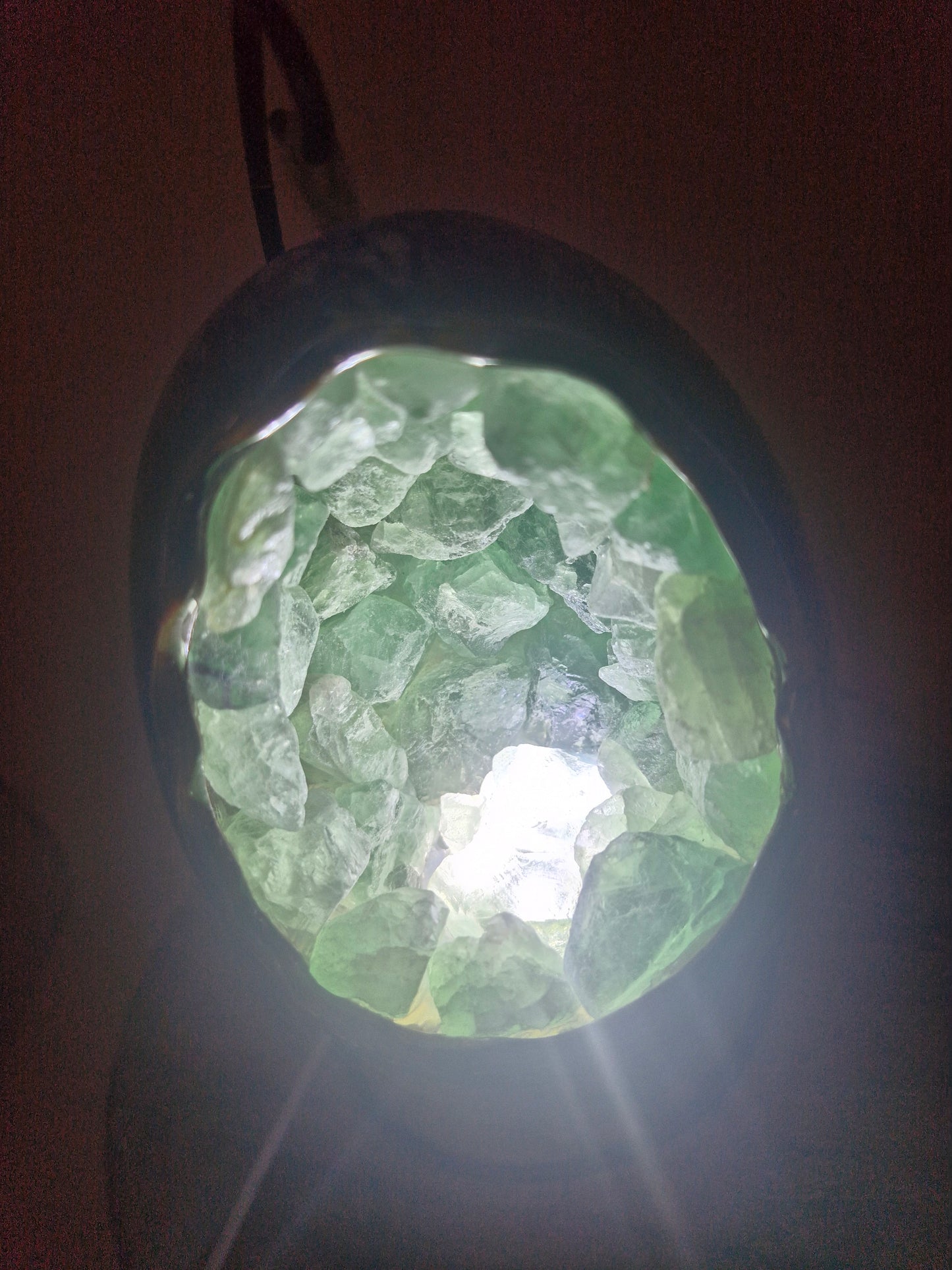 Green Fluorite Lamp