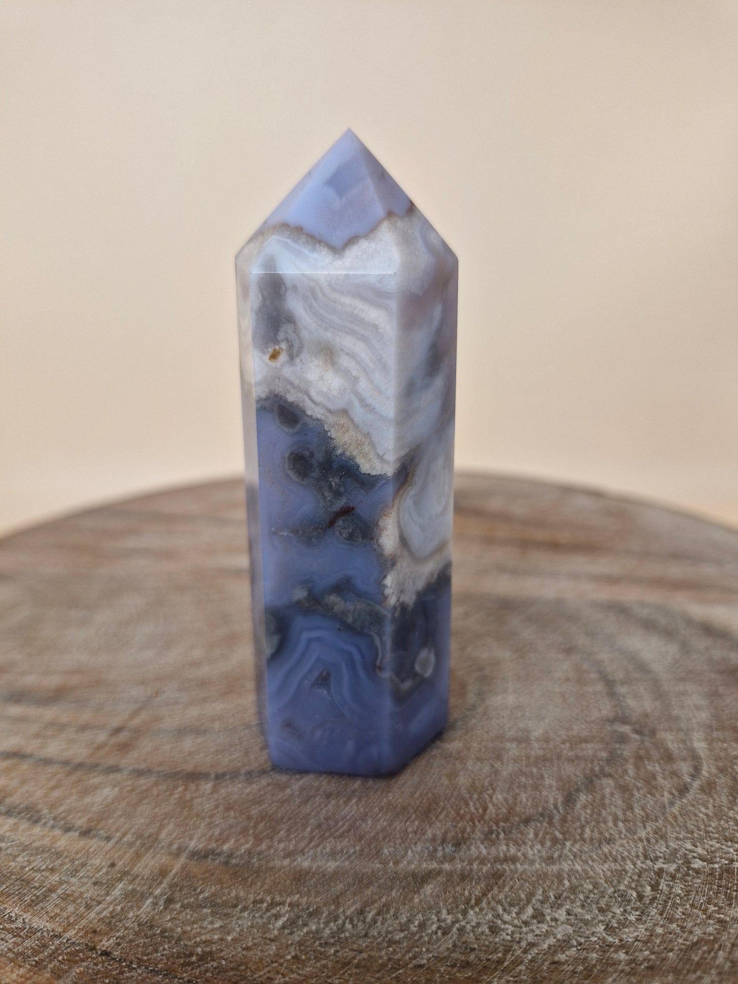 Blue Flower Agate Point