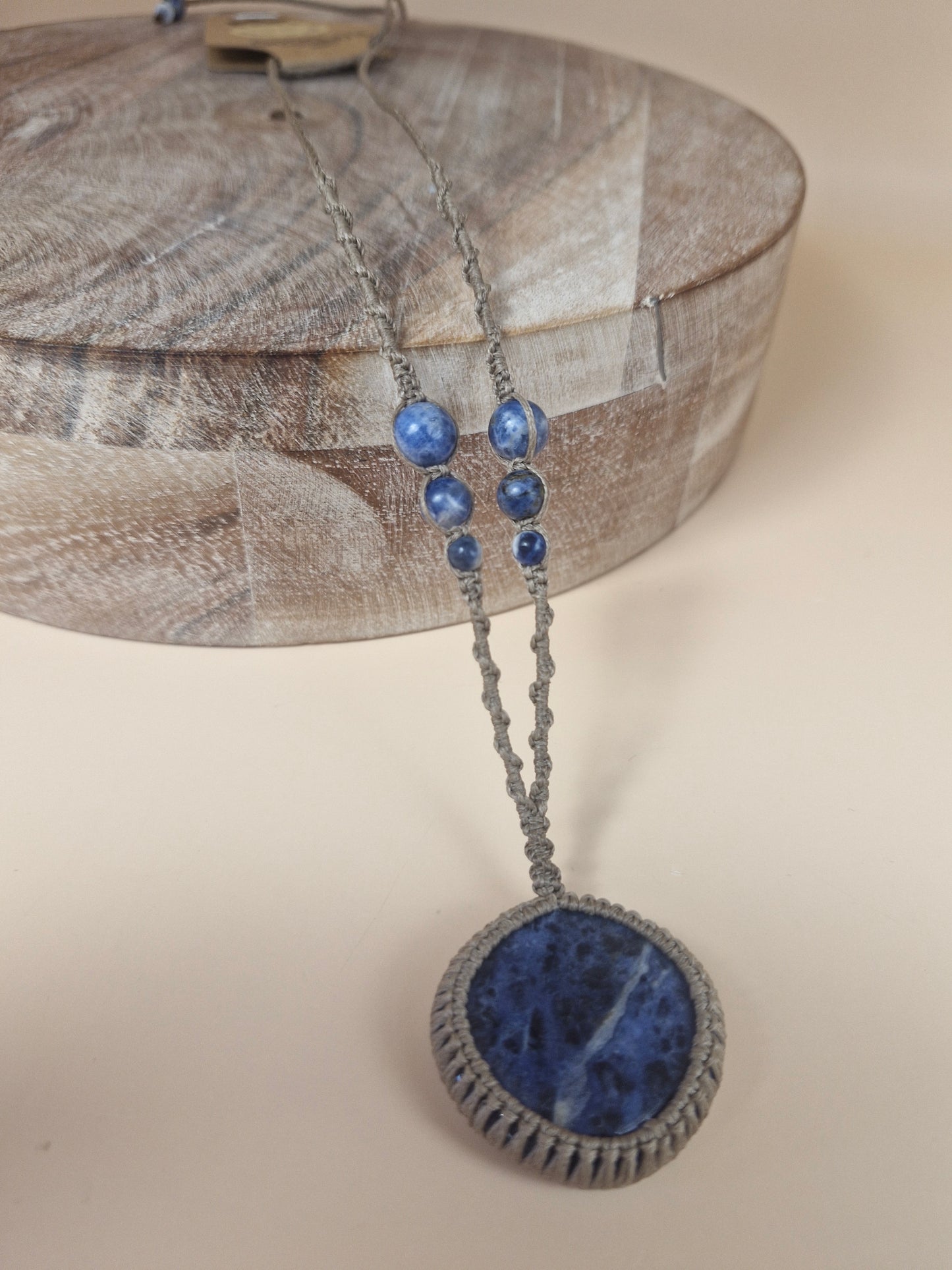 Macramé Sodalite Necklace