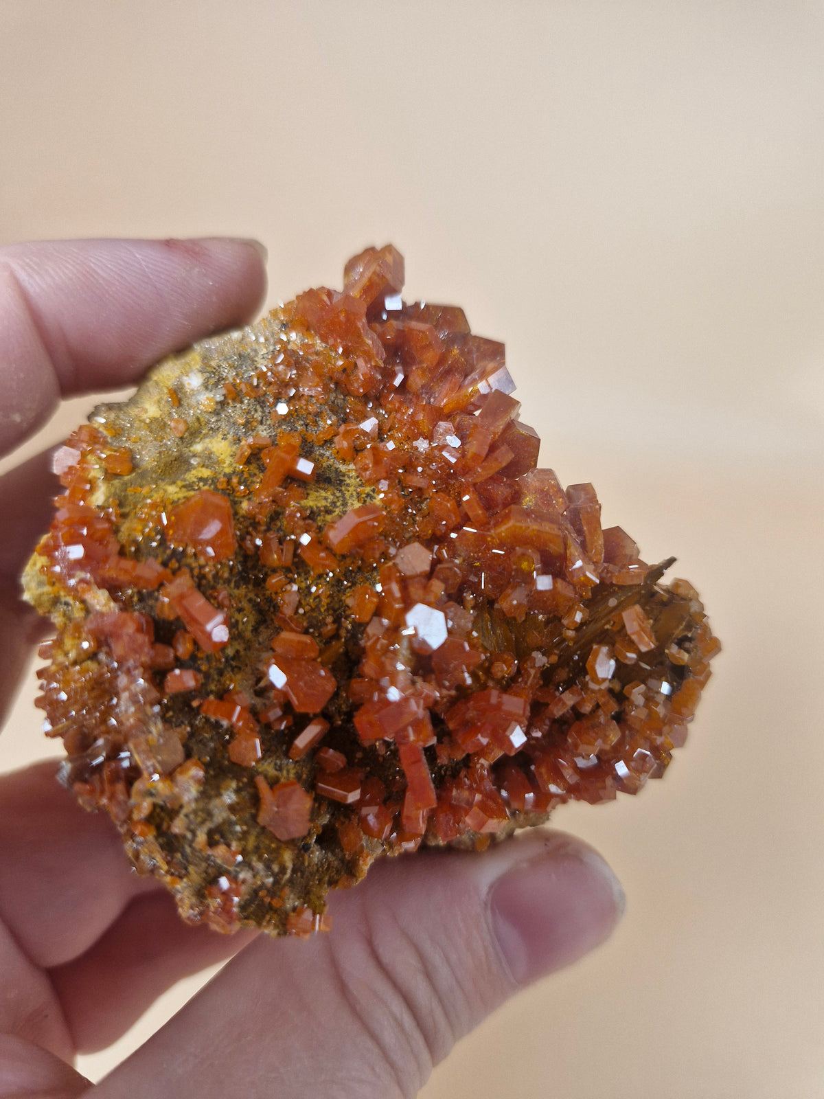 High Grade Vivianite on Barite Specimen