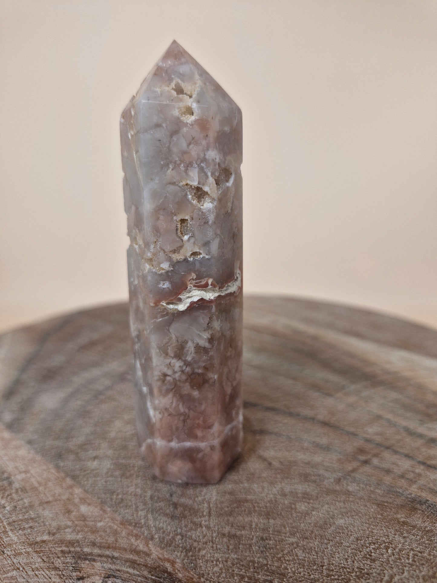 Banded Pink Agate Point