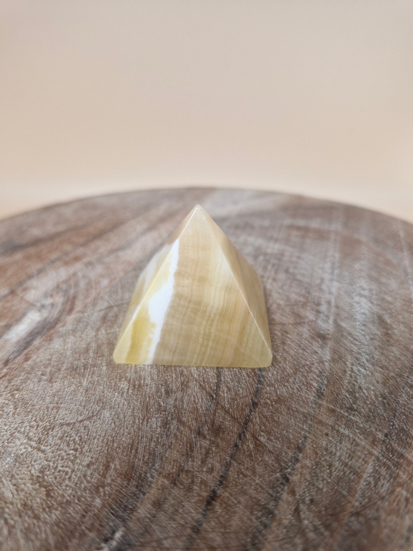 Mango Calcite Pyramid
