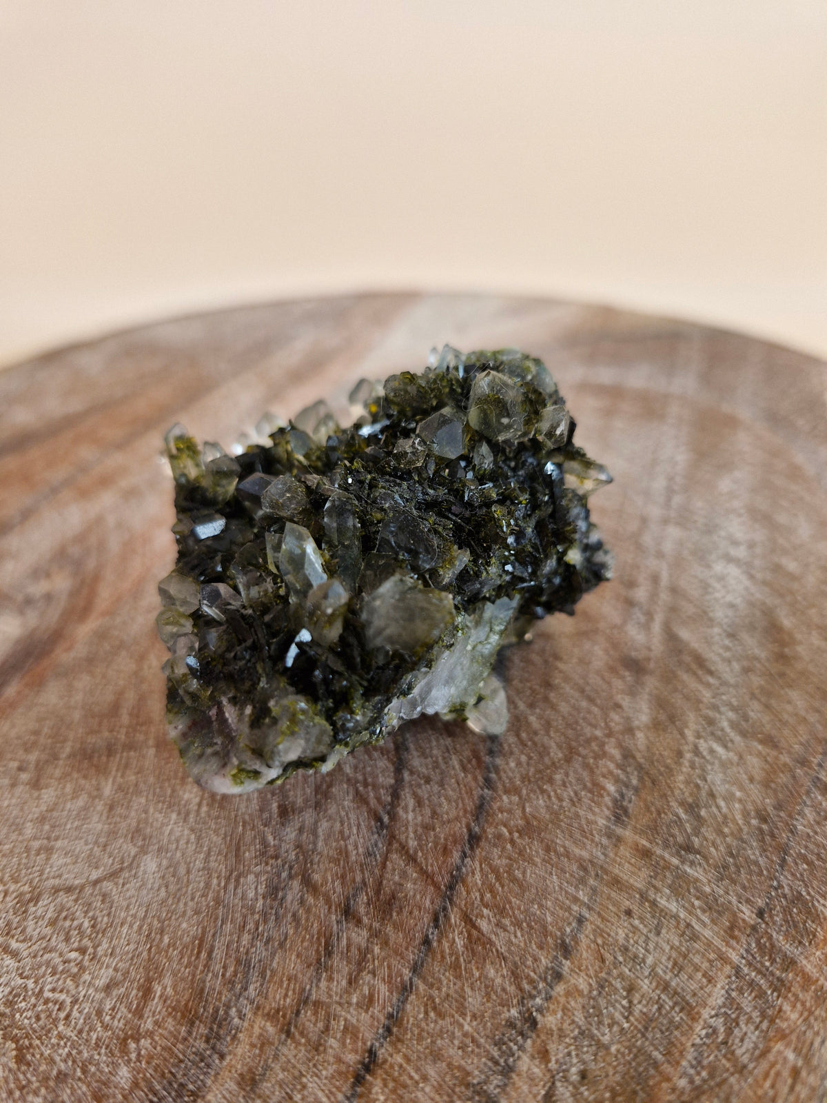 Epidote on Quartz Matrix (code E14)