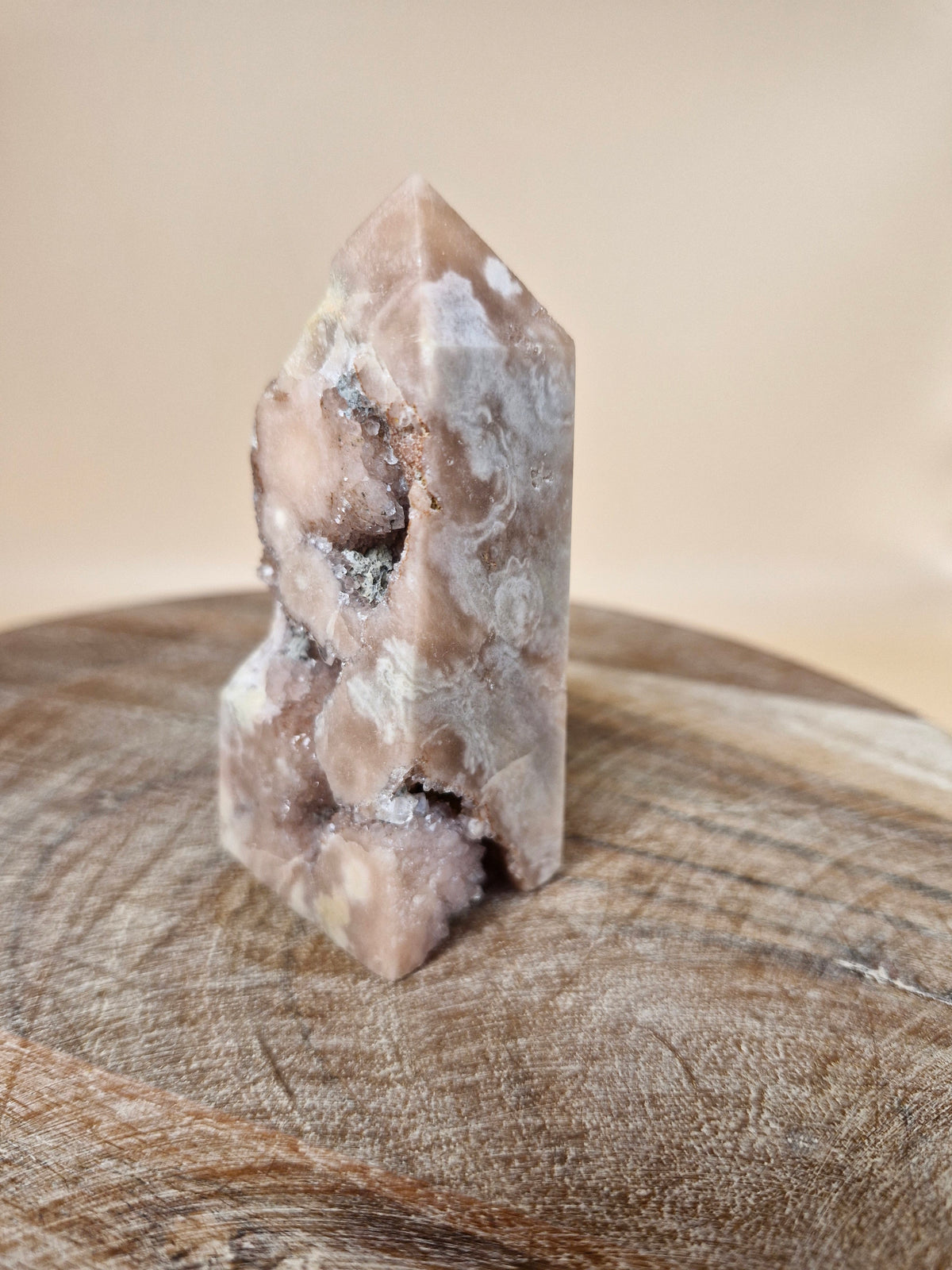 Druzy-Filled Pink Amethyst Tower (code 3P)